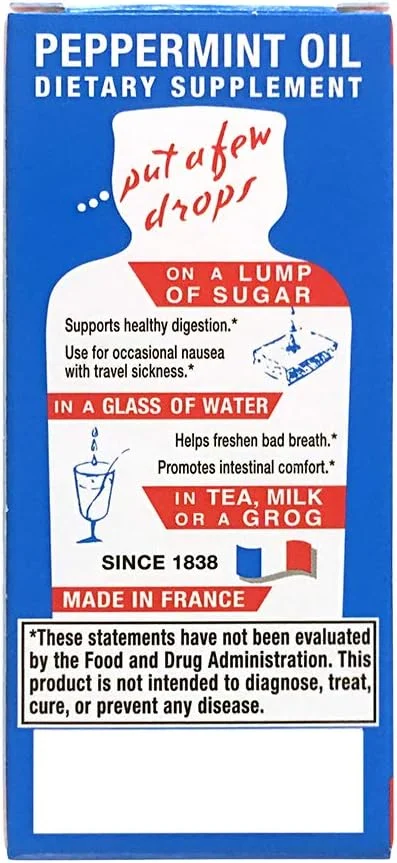 مکمل غذایی روغن نعناع ریکولز (حمایت از هضم سالم، آسایش روده) (50 میلی لیتر) (3 بطری)