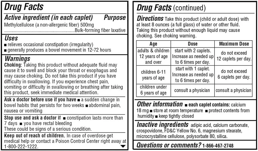کپسول های فیبر درمانی با کیفیت، 100 عدد ملین ملایم فیبر حاوی متیل سلولز برای رفع یبوست، حمایت از نظم روده، بدون گلوتن، غیر آلرژی زا، ملایم و موثر