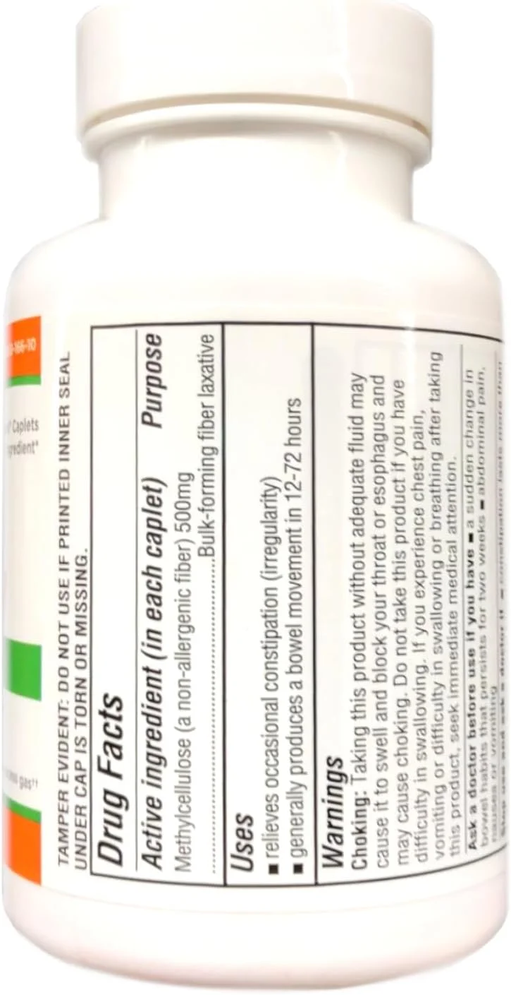 کپسول های فیبر درمانی با کیفیت، 100 عدد ملین ملایم فیبر حاوی متیل سلولز برای رفع یبوست، حمایت از نظم روده، بدون گلوتن، غیر آلرژی زا، ملایم و موثر