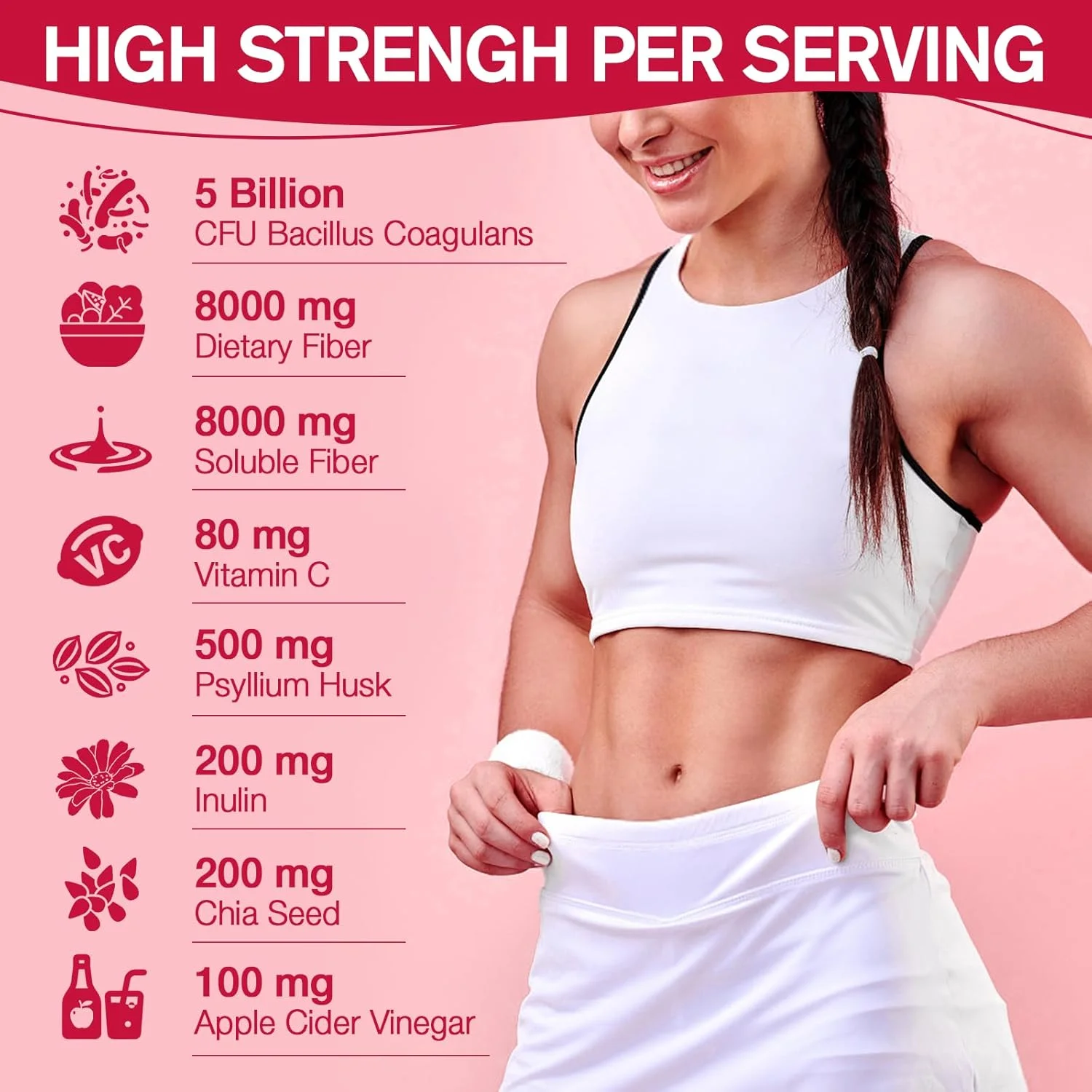 پاستیل فیبر پروبیوتیک 9 در 1 Totaria برای بزرگسالان و نوجوانان، 16 گرم فیبر در هر وعده، مکمل فیبر پسیلیوم با 5 میلیارد CFU باسیلوس کوآگولانس، اینولین، ACV برای سلامت دستگاه گوارش - 60 پاستیل