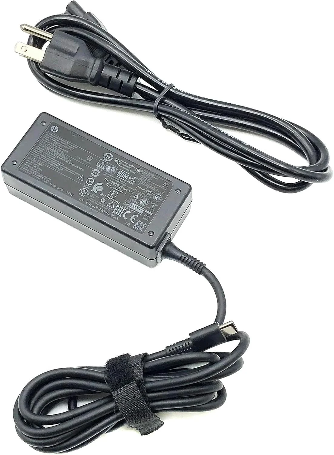 آداپتور برق USB-C اصلی HP مدل TPN-CA01، خروجی 15 ولت 3 آمپر، 12 ولت 3 آمپر، 5 ولت 2 آمپر، شماره قطعه 918337-002، مدل های TPN-LA19 و TPN-LA07