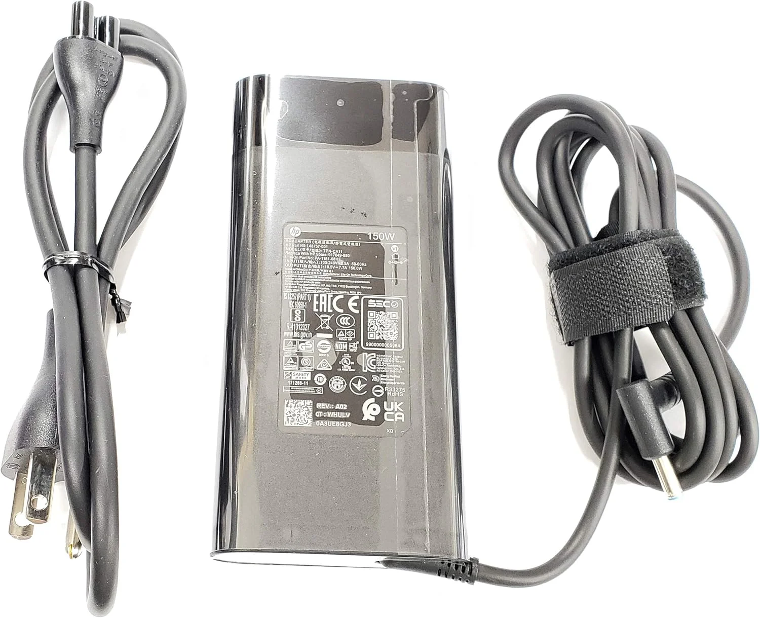 آداپتور AC باریک HP با طراحی باریک 19.5V 7.7A 150W برای لپ تاپ های HP OMEN 15 17/Pavilion Gaming 15 17/Zbook 15 G3 G4 G5 G6، TPN-CA11، TPN-DA09، L32661-001، 917649-850، L48757-001