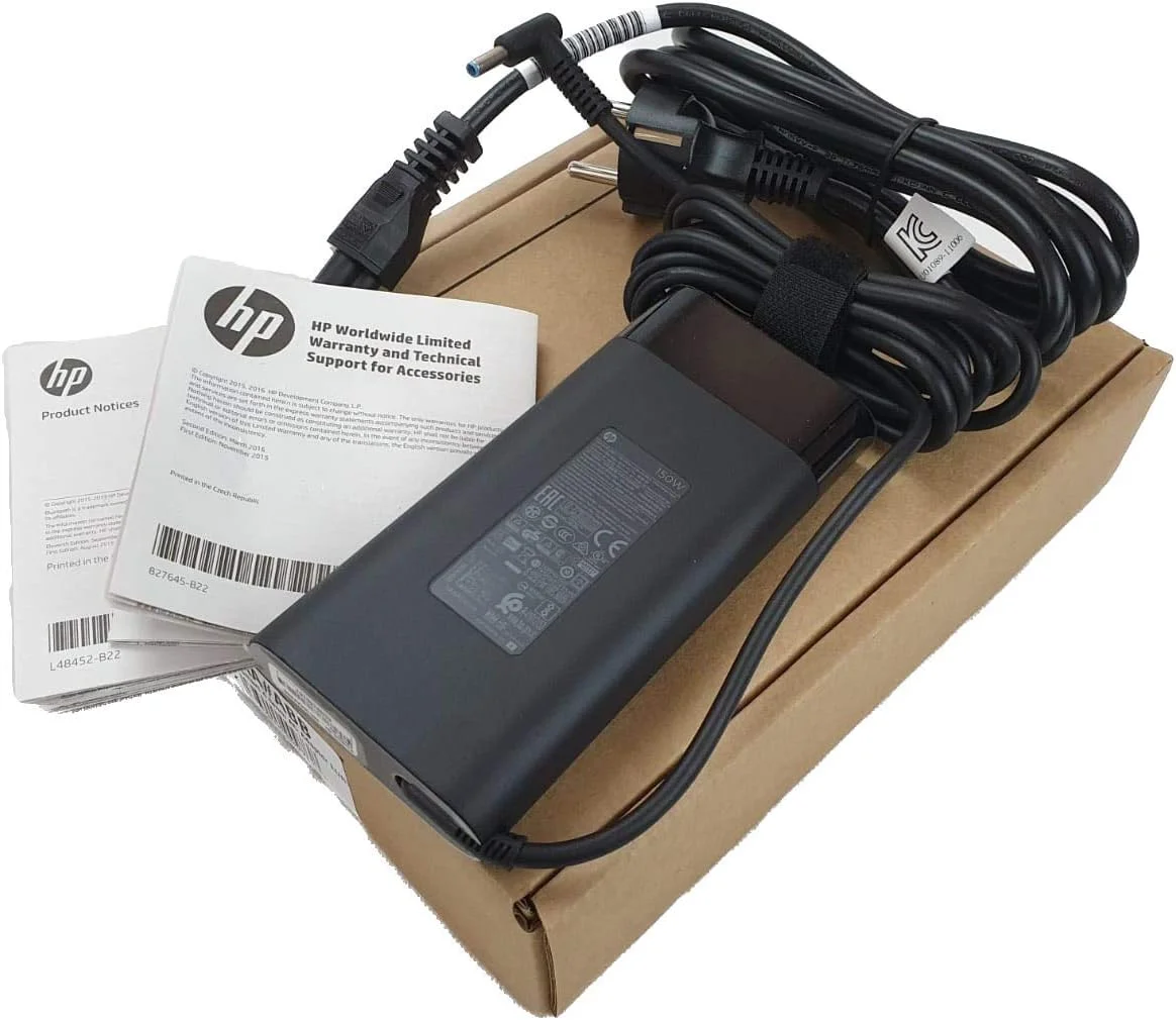 آداپتور AC باریک 150 واتی HP با پورت 4.5 میلی‌متری مخصوص نوت‌بوک