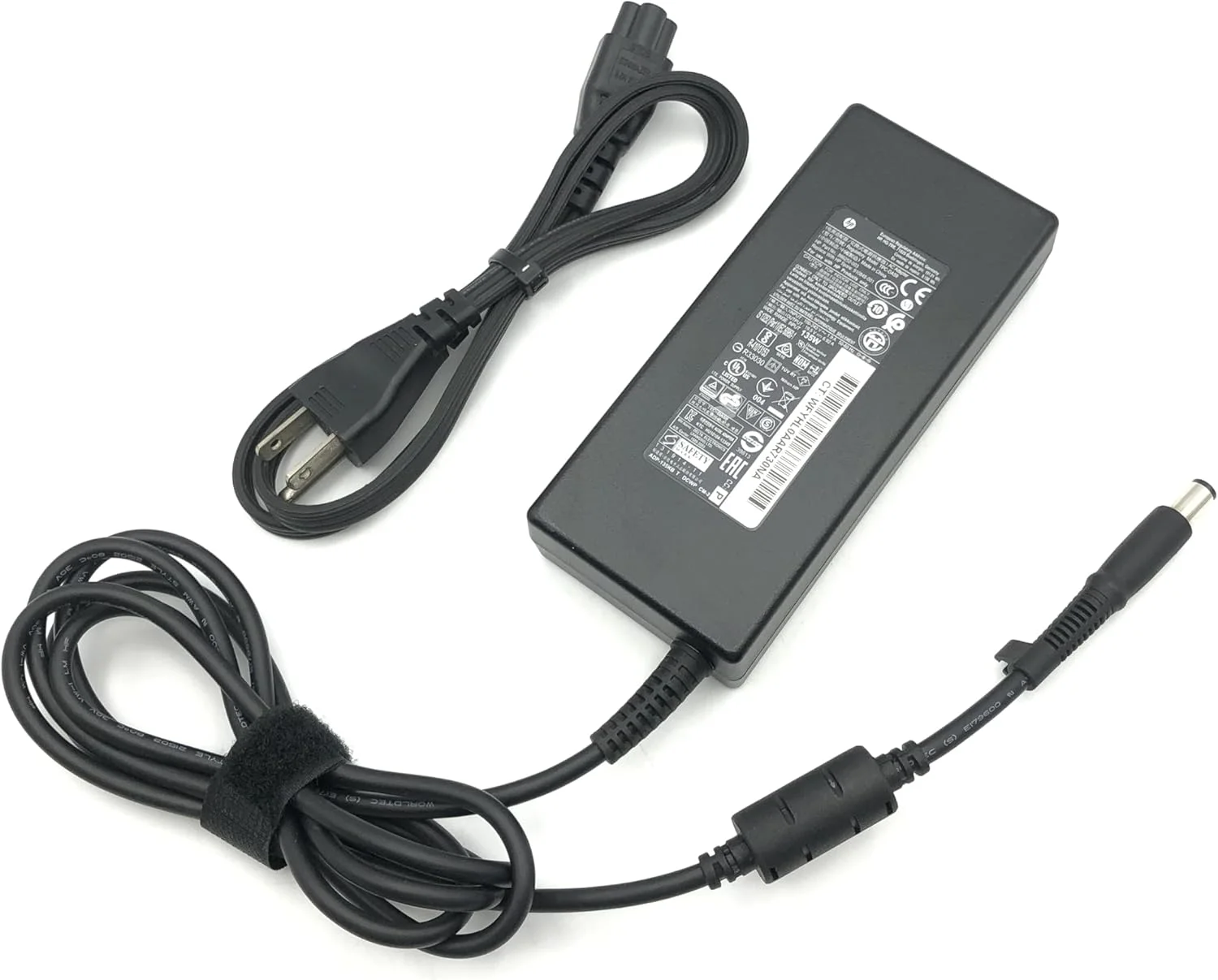 آداپتور شارژر اصلی HP 135W مدل TPC-DA59، ولتاژ 19.5V، آمپر 6.92A، سایز 7.4x5.0 میلیمتر، شماره قطعه 866252-003 و 910846-001، به همراه سیم برق آداپتور شارژر اصلی HP 135W مدل TPC-DA59، ولتاژ 19.5V، آمپر 6.92A، سایز 7.4x5.0 میلیمتر، شماره قطعه 866252-003 و 910846-001، به همراه سیم برق