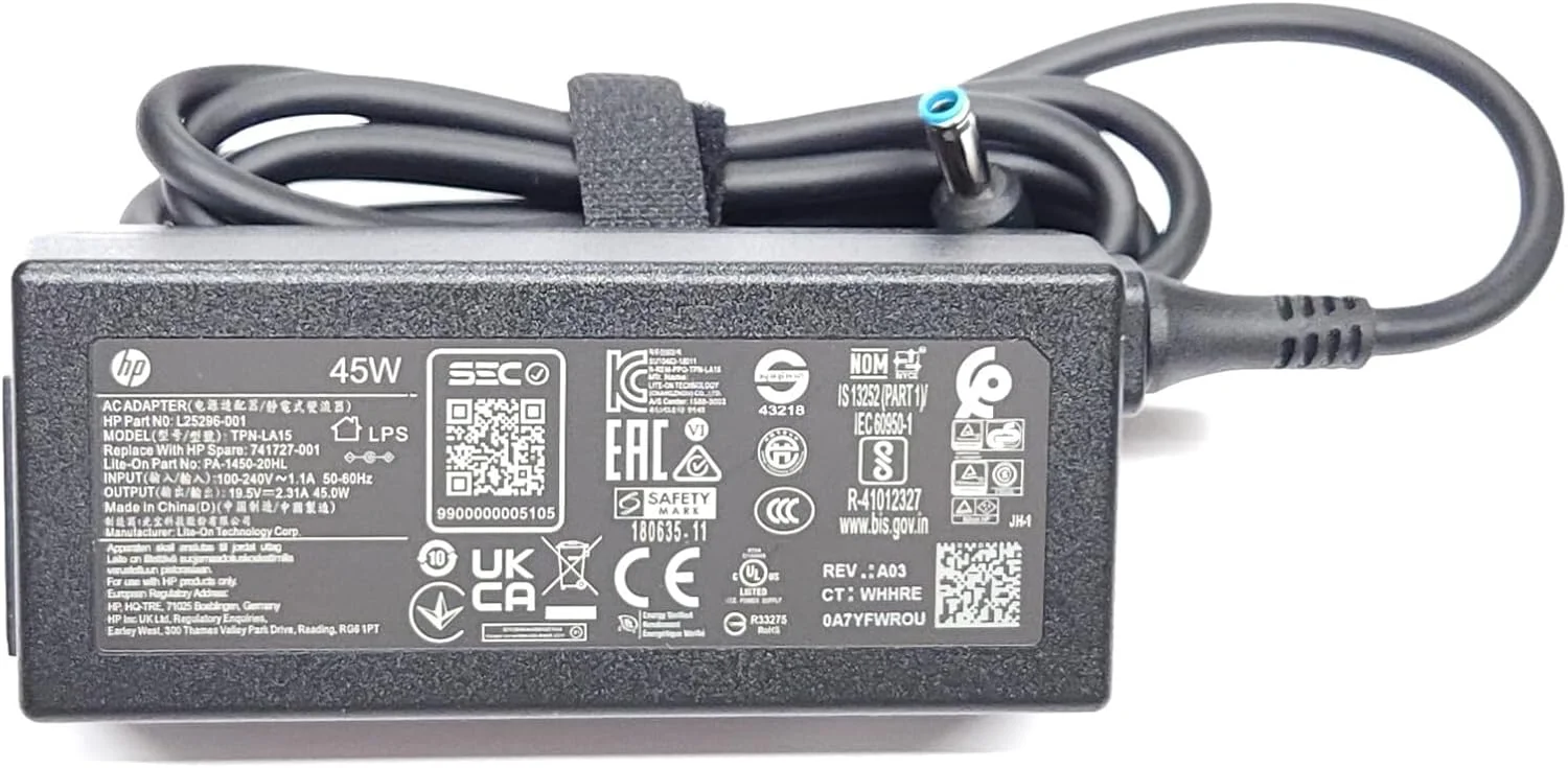 آداپتور برق AC 19.5V 45W برای HP Pavilion 17-f050np، نو و اصل