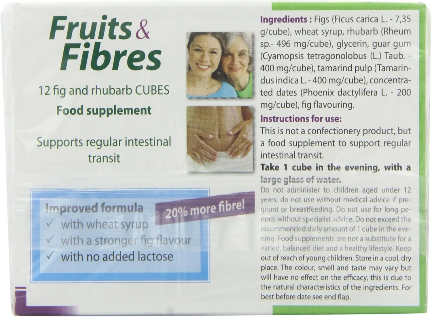 Ortis - سلامت دستگاه گوارش - میوه ها و فیبرها - آسان - 120 گرم