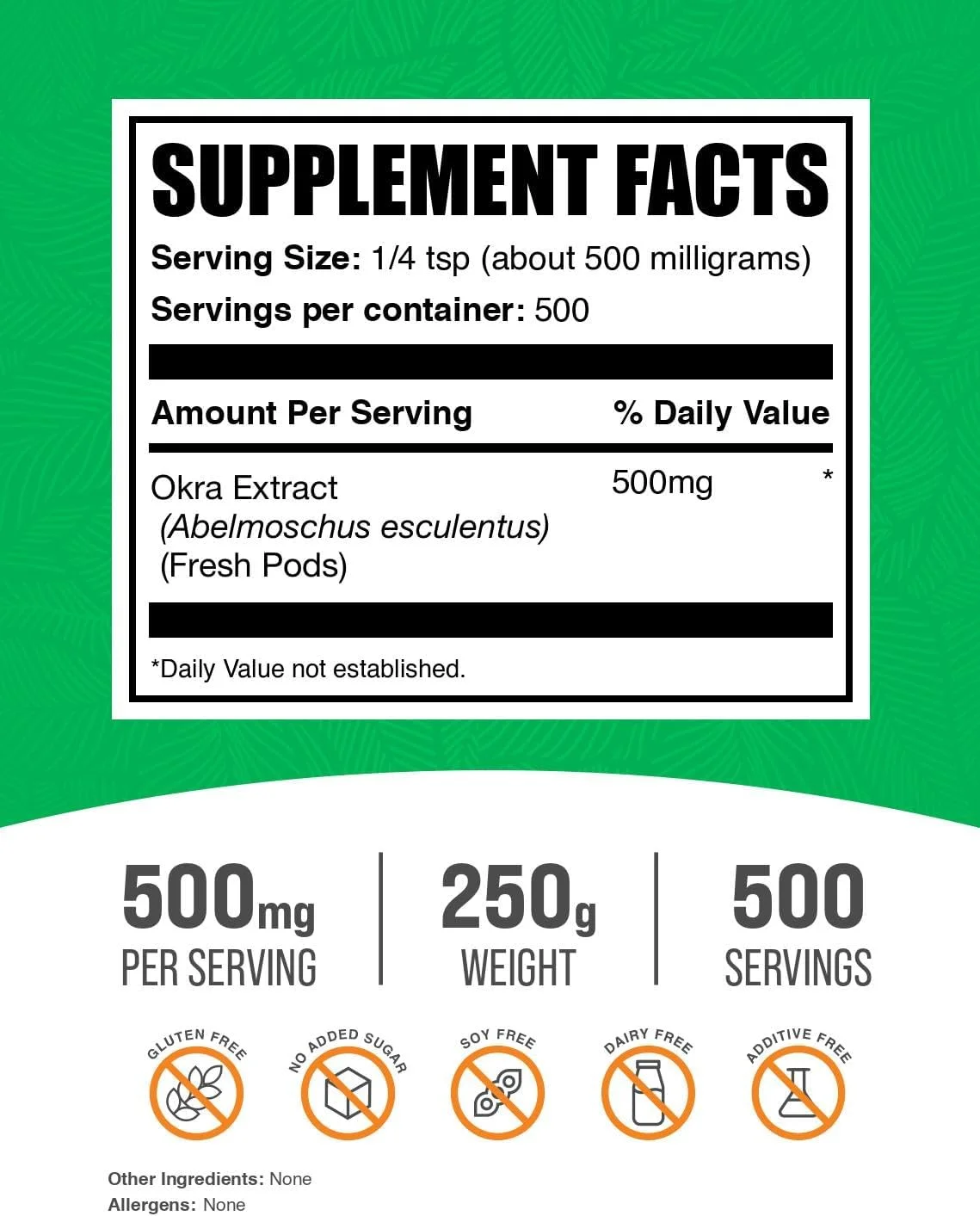 پودر عصاره بامیه BulkSupplements.com - مکمل بامیه، منبع فیبر، مکمل گیاهی - وگان و بدون گلوتن، 500 میلی گرم در هر وعده، 250 گرم (8.8 اونس) (بسته 1 عددی) پودر عصاره بامیه BulkSupplements.com - مکمل بامیه، منبع فیبر، مکمل گیاهی - وگان و بدون گلوتن، 500 میلی گرم در هر وعده، 250 گرم (8.8 اونس) (بسته 1 عددی)