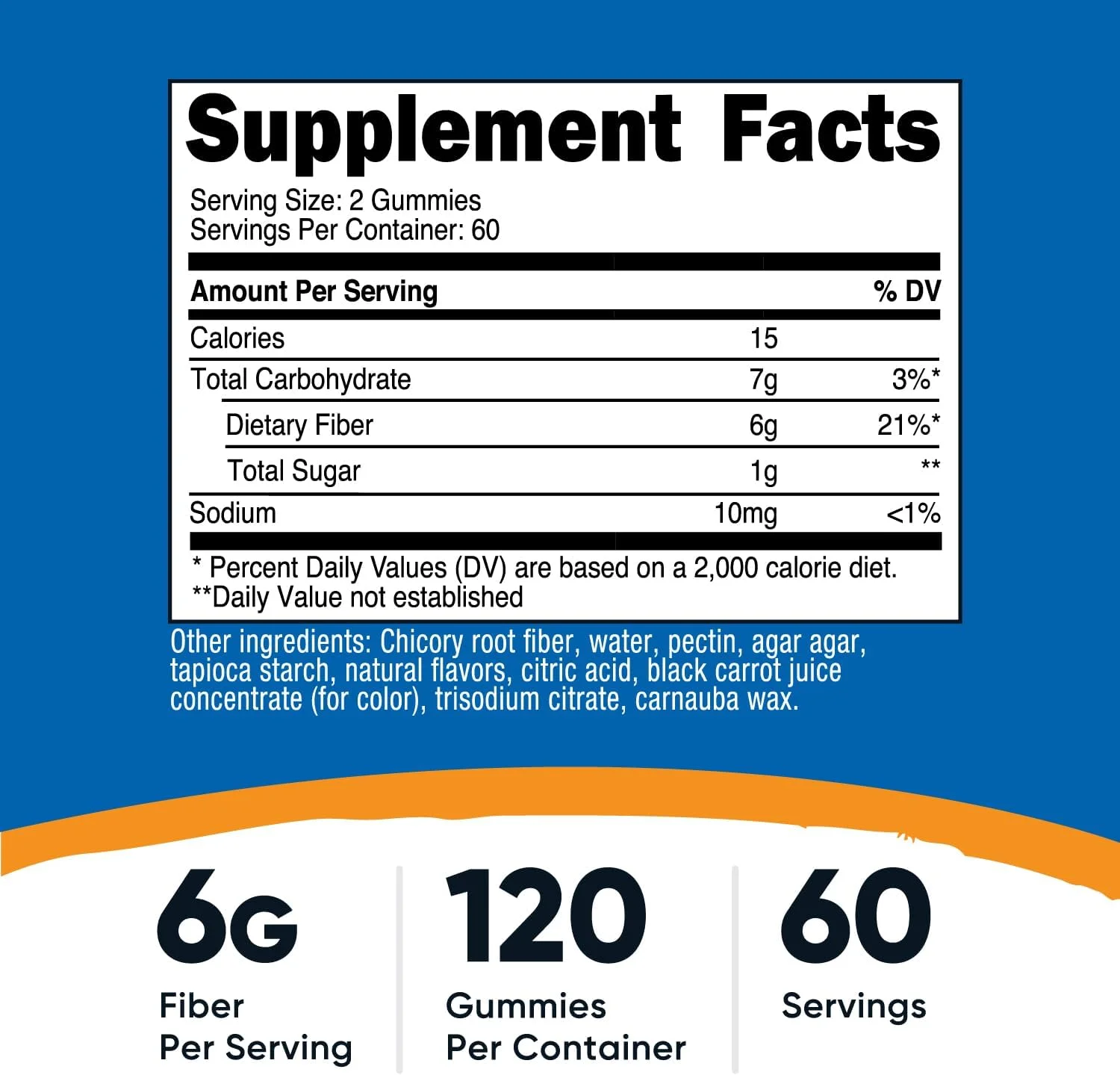پاستیل فیبر ناتریکوست (با طعم توت) 60 عدد - مکمل فیبر غذایی حاوی ریشه کاسنی، 6 گرم در هر وعده، گیاهی، 30 وعده