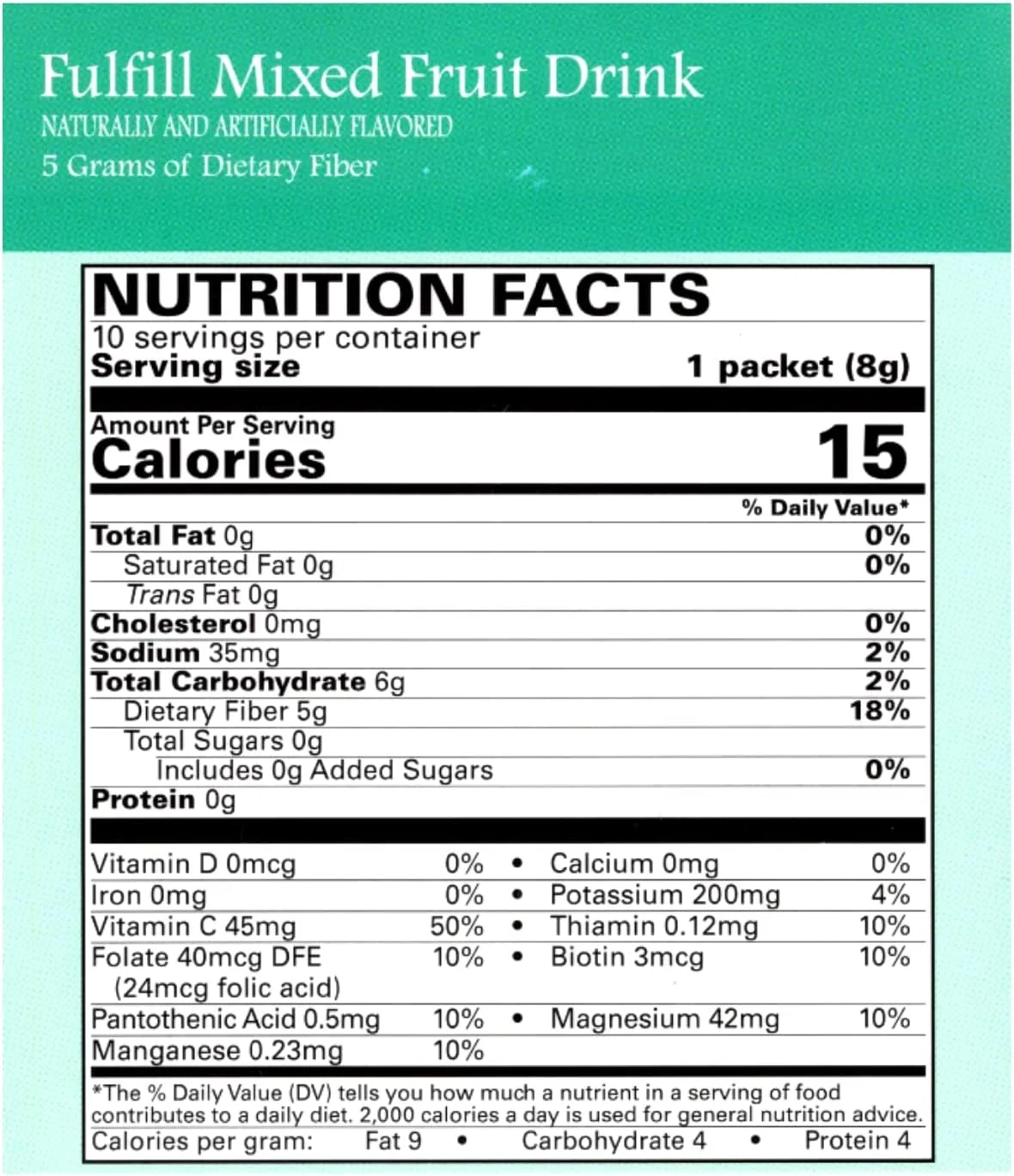 نوتریشِن ایالت ناتمگ - پودر نوشیدنی فیبر بالا، کم کالری، بدون چربی، بدون شکر، طعم طبیعی، سازگار با پروتئین ایده آل، بدون آسپارتام، 10 سروینگ در هر جعبه (میوه های مخلوط)
