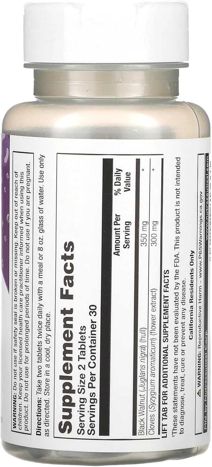 فرمول جدید پاک کننده طبیعی پارازید کلنز | 60 عدد