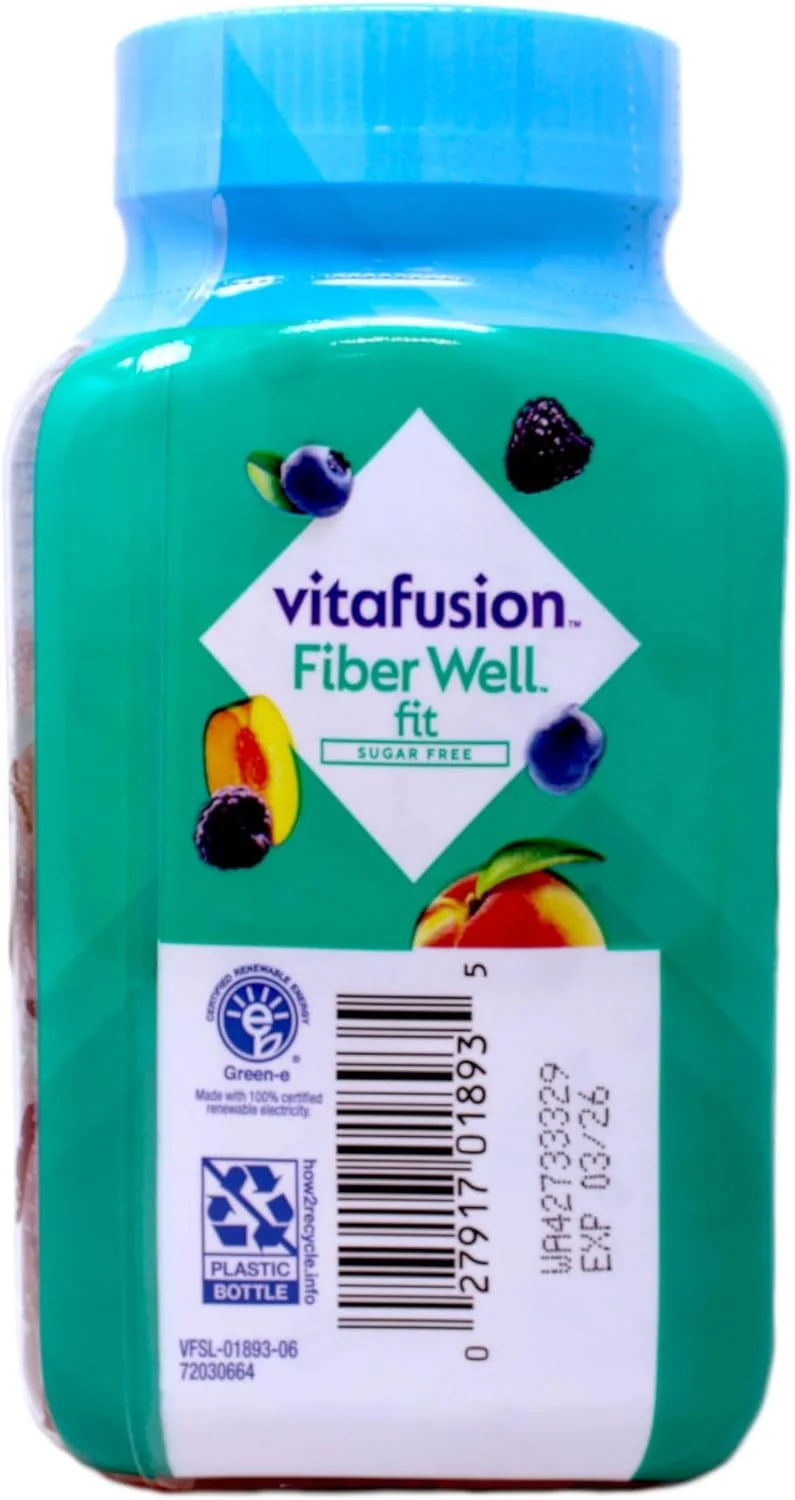 مکمل پاستیلی فیبر Mad Fiber Well Fit Natrue، سازگار با Vitafusion، بسته 90 عددی مکمل پاستیلی فیبر Mad Fiber Well Fit Natrue، سازگار با Vitafusion، بسته 90 عددی