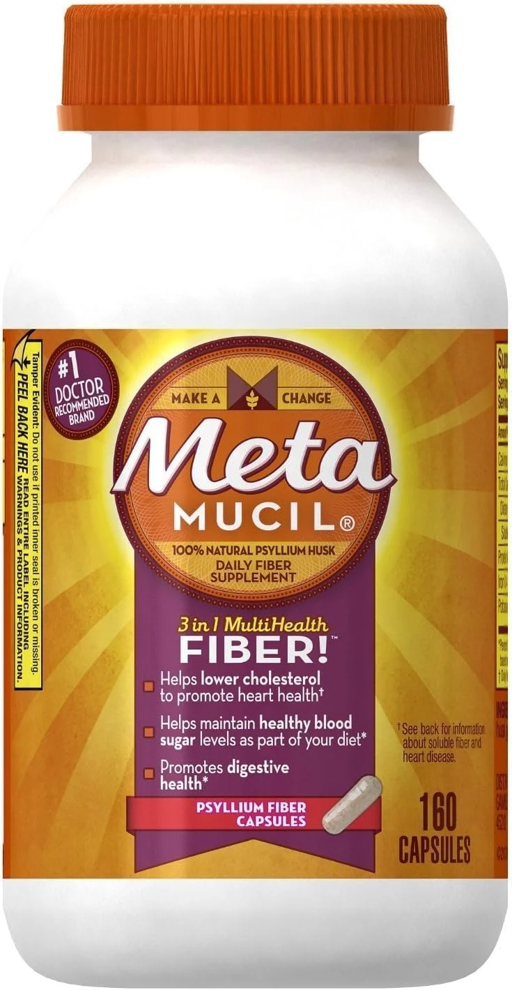 کپسول های متاموسیل، بسته 160 عددی، مکمل فیبر متاموسیل