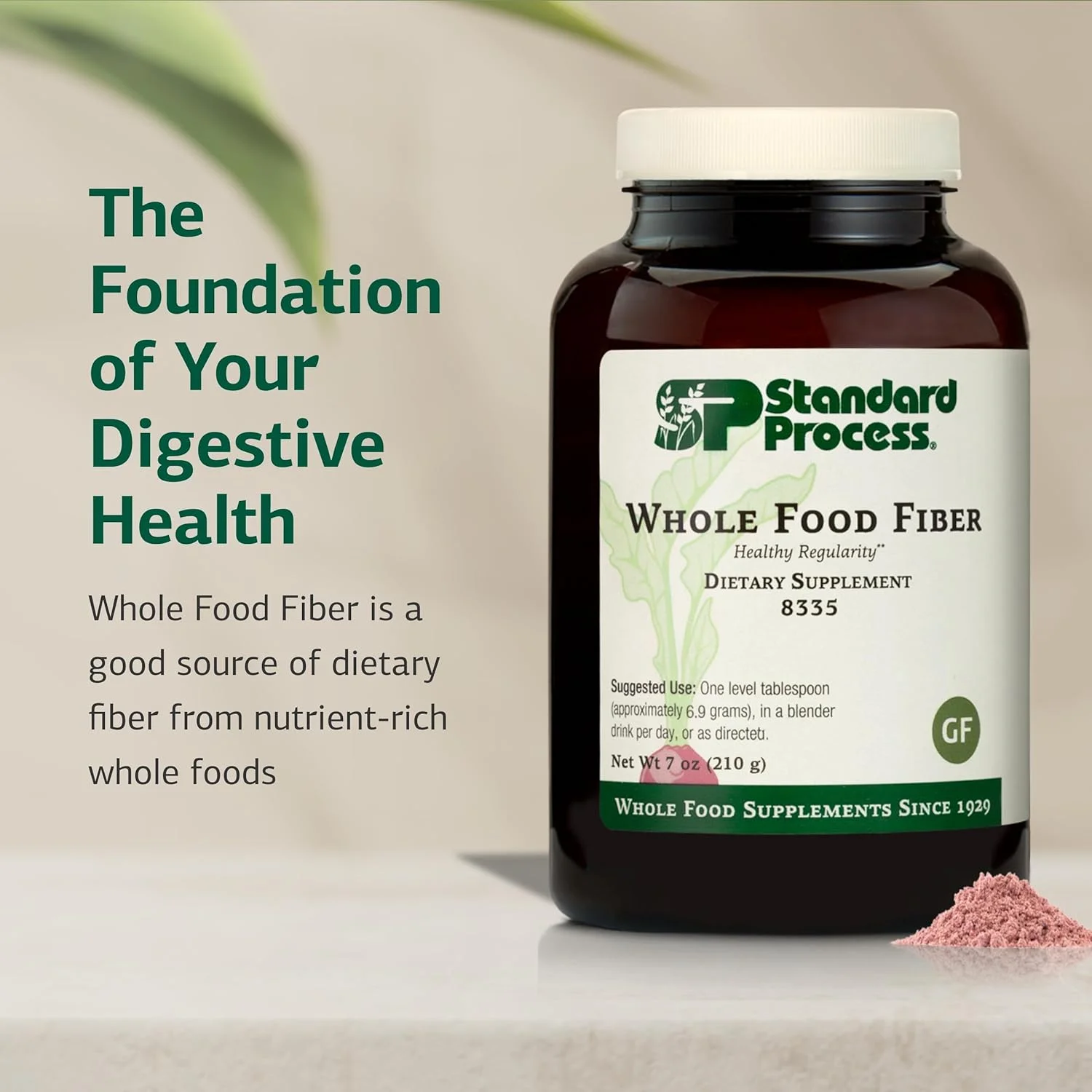 فیبر غذایی کامل - مکمل فیبر روزانه برای سلامت دستگاه گوارش و پشتیبانی از روده - پودر فیبر بالا با فیبر محلول و نامحلول - بدون لبنیات، بدون سویا و بدون گلوتن - 210 گرم