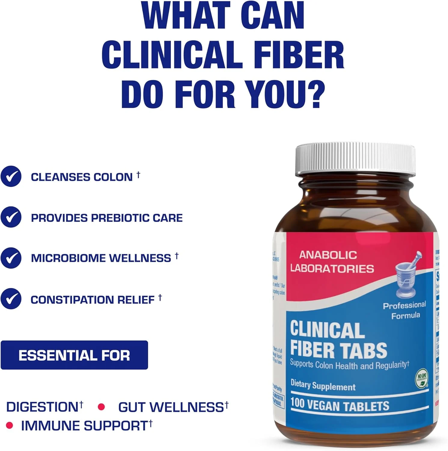 قرص مکمل فیبر محلول و نامحلول - فرمول بالینی قرص فیبر پوسته اسفرزه برای زنان و مردان با فیبر جو دوسر برای حمایت از یبوست و پاکسازی روده بزرگ - وگان و بدون گلوتن