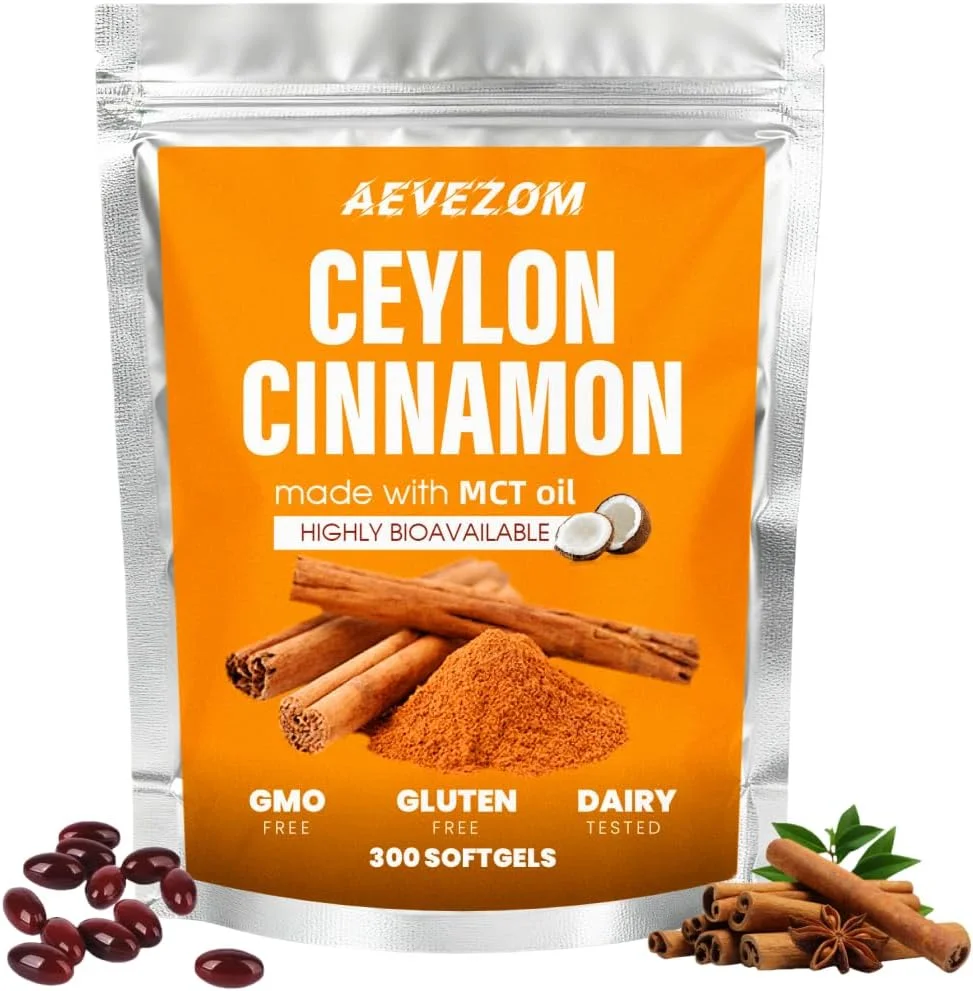 سافت ژل دارچین سیلان با روغن MCT | سافت ژل 7200 میلی گرم | عصاره گیاهی | غیر تراریخته، بدون گلوتن | 300 سافت ژل (1) سافت ژل دارچین سیلان با روغن MCT | سافت ژل 7200 میلی گرم | عصاره گیاهی | غیر تراریخته، بدون گلوتن | 300 سافت ژل (1)