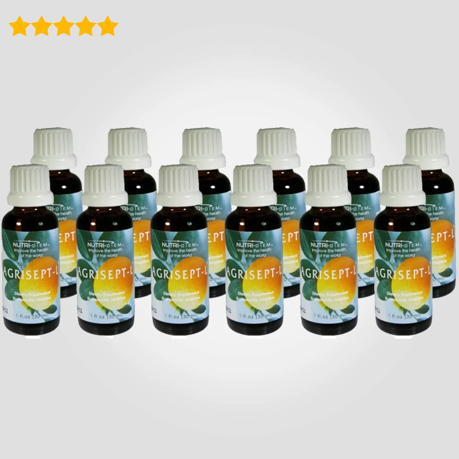 آگریسپت - ال آنتی اکسیدان 30 میلی لیتر (1 اونس) 12 عددی توسط نوتری-دیم اینک.