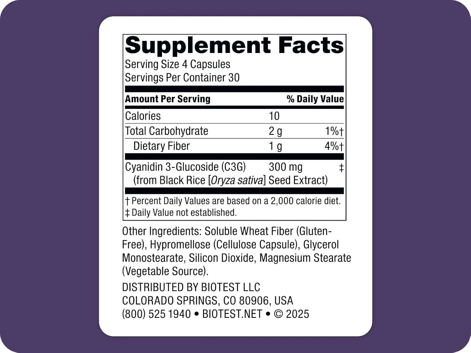 Biotest Indigo-3G - کربوهیدرات ها را به سوخت تبدیل می کند، نه چربی - 30 سروینگ - C3G 300mg (جذب بالا)