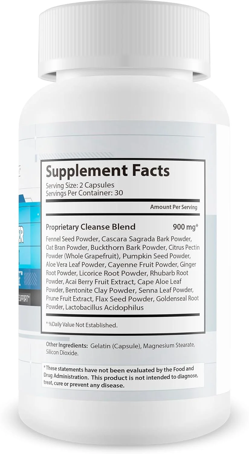 پاکسازی روده با فرمول بهبود یافته - قرص های پاک کننده روده باریک - پاکسازی کامل بدن - مصرف با آب سرد - قرص های سم زدایی کتو - بهترین کپسول های پاک کننده روده بزرگ