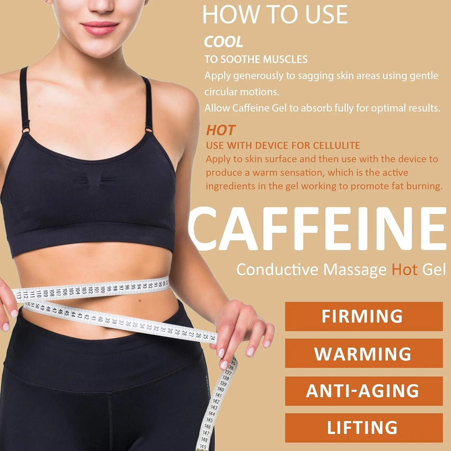 ژل رسانای YMEYFAN، 2 عدد 500 میلی لیتری، برای فرم دهی بدن، ژل کافئین دار برای دستگاه لاغری صورت، سفت کننده و محکم کننده بازوها، شکم، باسن، ران ها و پاها، کمک به چربی سوزی