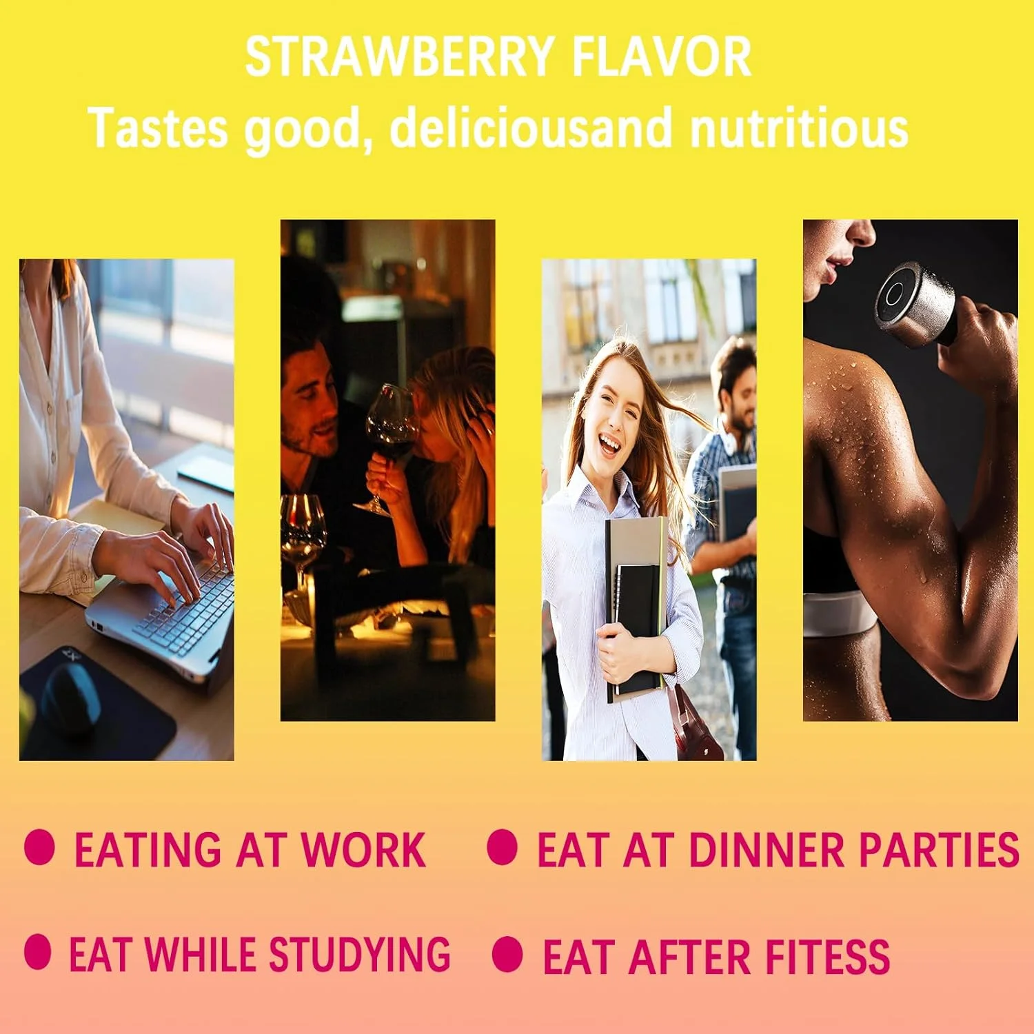 مخلوط نوشیدنی GLP-1 – پشتیبانی از عملکرد دوگانه اشتها و متابولیسم | بربرین، دارچین، کروم، 5-HTP، یربا ماته و منیزیم | پشتیبانی از قند خون و سلامت روده | طعم توت فرنگی – 30 عدد