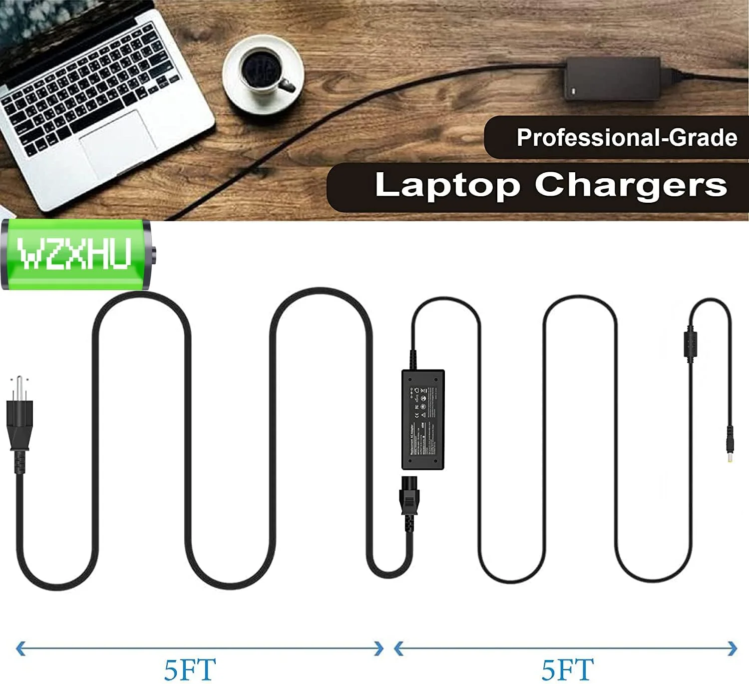 شارژر لپ تاپ 65 واتی سازگار با سری های Acer Aspire E15 E5-575 V5 V7 V3 R3 R7 S3 E1 M5 F5 F15 5517 5250 5253 5336 5349 5532 5534 5552 5560 5733 5742 کابل برق آداپتور AC