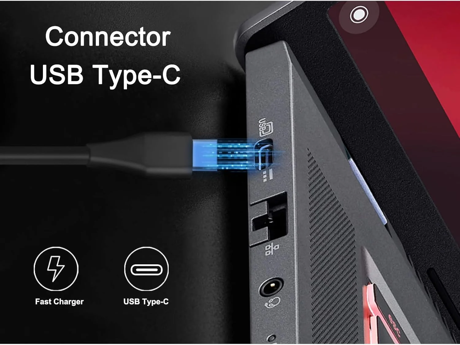 شارژر USB C با توان 65 وات و 45 وات سازگار با لپ‌تاپ‌های Acer Swift 3 5 Chromebook Spin 514 714 Spin 3 5 Chromebook Plus 515 Swift Edge و آداپتور برق 65 واتی Nitro Blaze 7