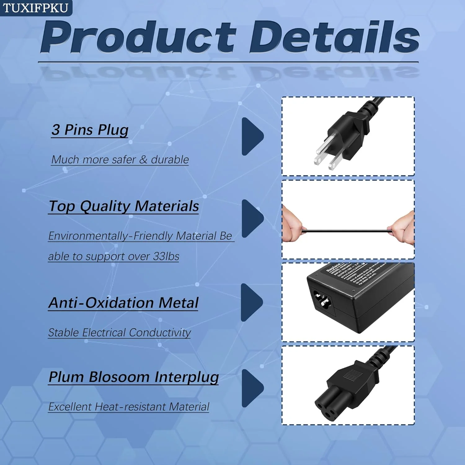 شارژر لپ تاپ 65 وات 19 ولت 3.42 آمپر سازگار با Acer Chromebook N15Q9 N15Q8 N16P1 N20C5 A13-045N2A A11-065N1A Pa-1450-26 CB3 CB5 C740 C720 Aspire 3 5 R15 Slim A515-54 Spin 1 3 5 Swift 3