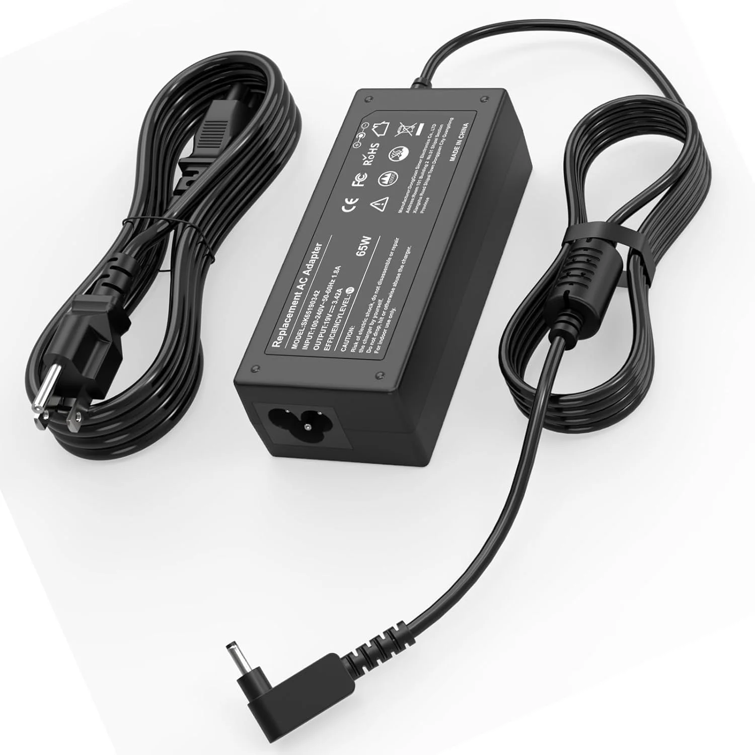 شارژر لپ تاپ 65 واتی سازگار با Acer Swift 1 3 5; SF313-51, SF313-52, SF314-42, SF314-52, SF314-56, SF315-41, SF315-51, SF315-52; Swift 1 5 SF113-31, SF114-31, SF114-32, SF514-51 سیم برق منبع تغذیه