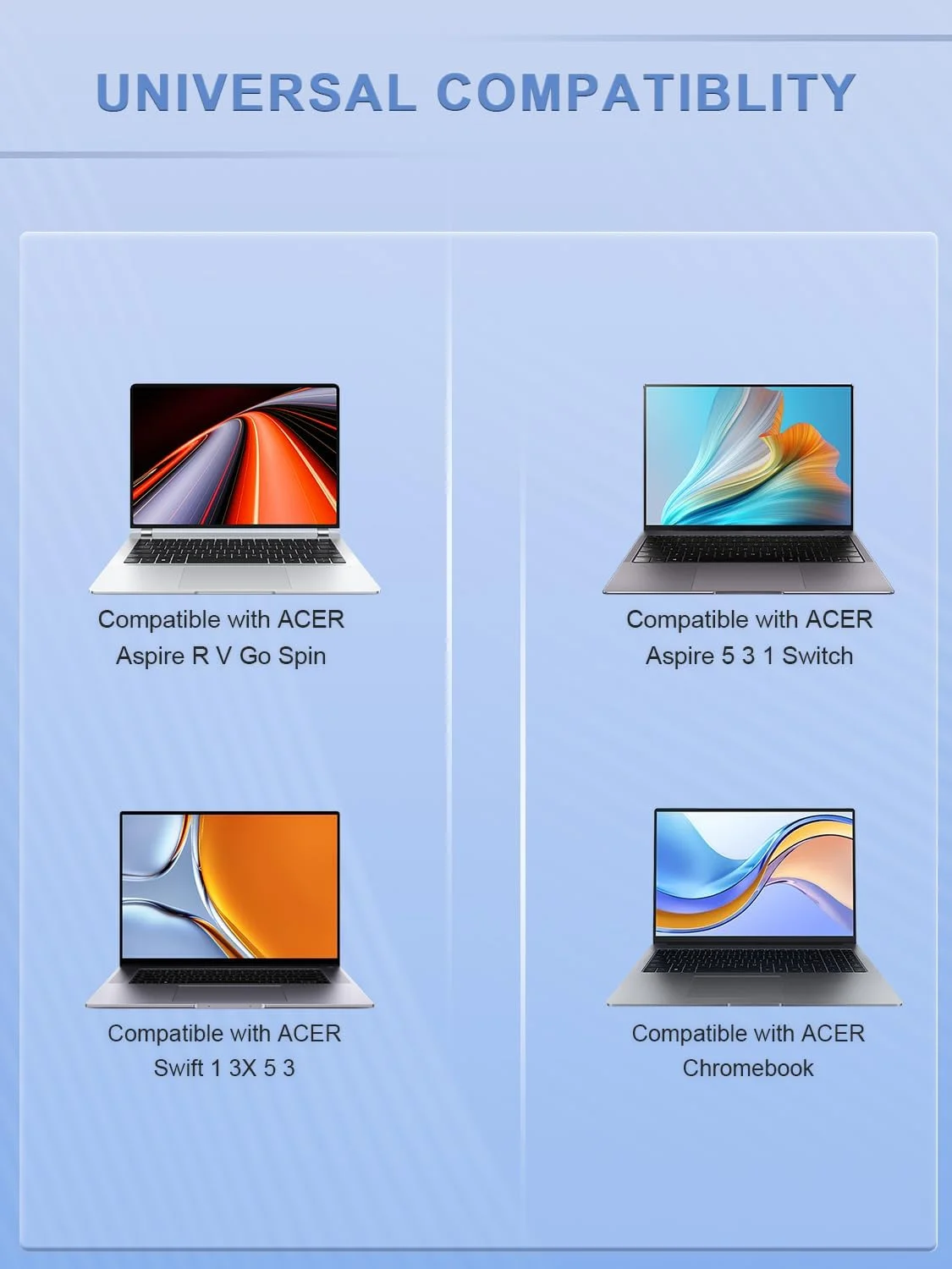 65W 45W Charger Compatible with Acer Aspire 3 5 1 R15 R14 V13 Vero/Go 15 14 Swift 1 3 5 Switch 3 5 7 11 12 Spin 5 3 1 Chromebook CB3 CB5 C720 TravelMate P4 P2 P6 B3 X3 Extensa 15 Laptop 65W 45W Charger Compatible with Acer Aspire 3 5 1 R15 R14 V13 Vero/Go 15 14 Swift 1 3 5 Switch 3 5 7 11 12 Spin 5 3 1 Chromebook CB3 CB5 C720 TravelMate P4 P2 P6 B3 X3 Extensa 15 Laptop