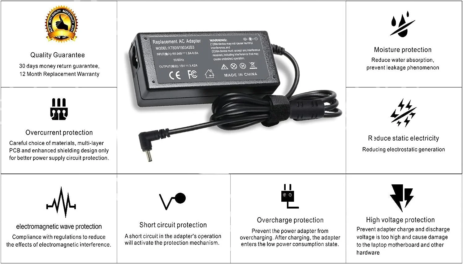شارژر AC برای Acer Swift Spin 1 3 5 SP111-33 SP111-32N SF314-51 SF314-52 SF314-54 SF315 SP314-21 Chromebook CB3 CB5 CB3-111 CB3-131 CB5-132T CB5-571 R11 11 13 14 15 C720 N16Q13 N15Q9 N16P1 N15Q8 شارژر AC برای Acer Swift Spin 1 3 5 SP111-33 SP111-32N SF314-51 SF314-52 SF314-54 SF315 SP314-21 Chromebook CB3 CB5 CB3-111 CB3-131 CB5-132T CB5-571 R11 11 13 14 15 C720 N16Q13 N15Q9 N16P1 N15Q8