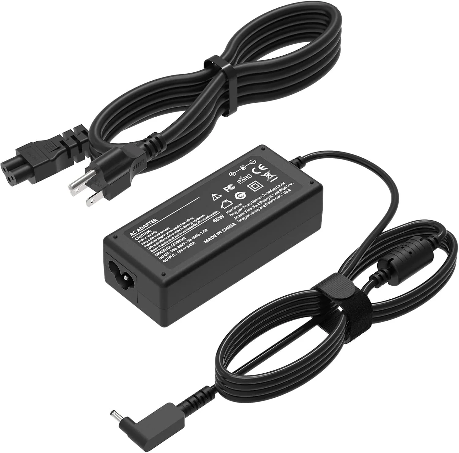 شارژر لپ تاپ جایگزین 65W 19V 3.42A سازگار با Acer 15 14 13 11 Cb3 Cb5 N15Q8 N16P1 N20C5 Chromebook C720 C730e C731 C740 Swift SF314-52 SF113-31 آداپتور منبع تغذیه 3.0 * 1.1mm