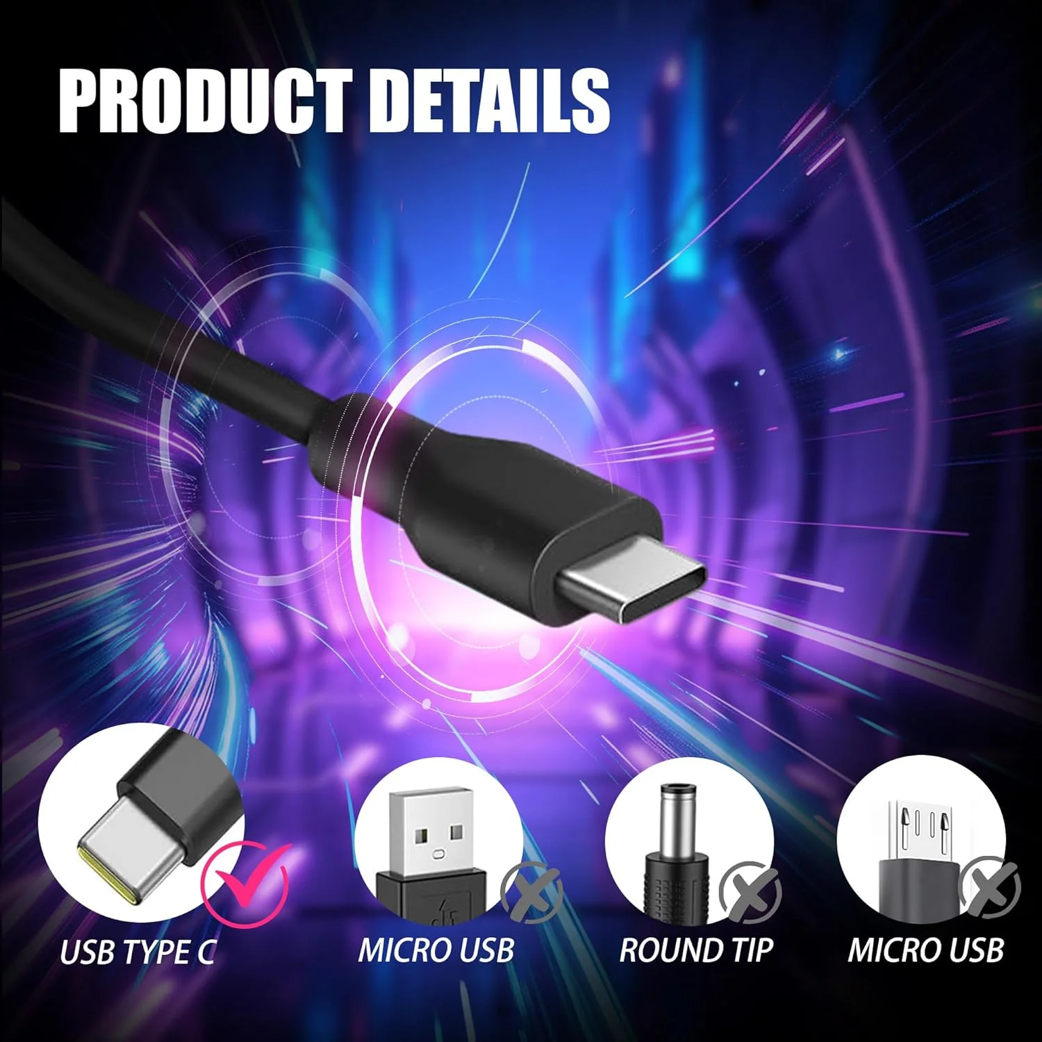 شارژر لپ تاپ USB C یونیورسال QFA 65W/45W سازگار با HP، Dell، Lenovo، Acer، Asus، Samsung Galaxy، Google و سایر شارژرهای لپ تاپ Type C شارژر لپ تاپ USB C یونیورسال QFA 65W/45W سازگار با HP، Dell، Lenovo، Acer، Asus، Samsung Galaxy، Google و سایر شارژرهای لپ تاپ Type C