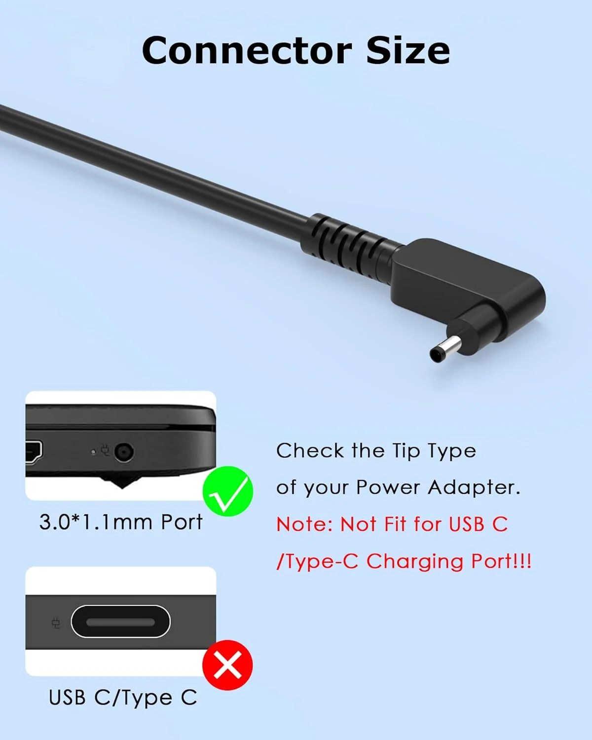 شارژر لپتاپ 65 واتی سازگار با Acer Aspire 1 3 5 A515 A315/ Spin 1 3 5/ Swift 1 3/ Chromebook C738T C910 A13-045N2A A11-065N1A PA-1450-26 N20C5 N15Q8 N15Q9 N16P1 آداپتور برق شارژر لپتاپ 65 واتی سازگار با Acer Aspire 1 3 5 A515 A315/ Spin 1 3 5/ Swift 1 3/ Chromebook C738T C910 A13-045N2A A11-065N1A PA-1450-26 N20C5 N15Q8 N15Q9 N16P1 آداپتور برق