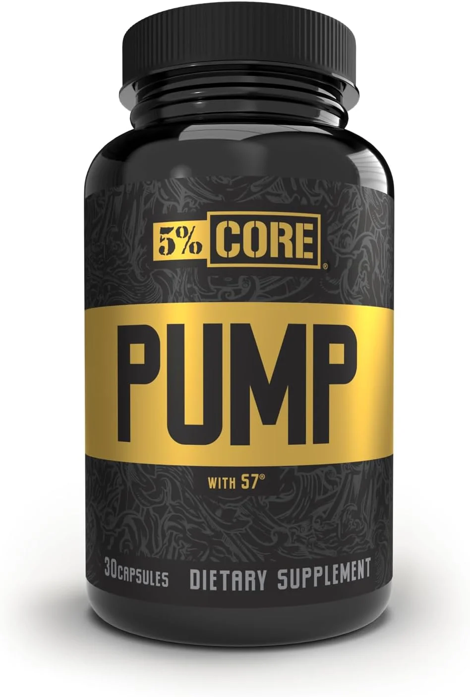 کپسول های پمپ کور 5% نوتریشن | قرص مکمل تقویت کننده اکسید نیتریک NO2 | مکمل پیش از تمرین فوق العاده کم محرک و کاملا طبیعی (5 میلی گرم کافئین) (30 کپسول)