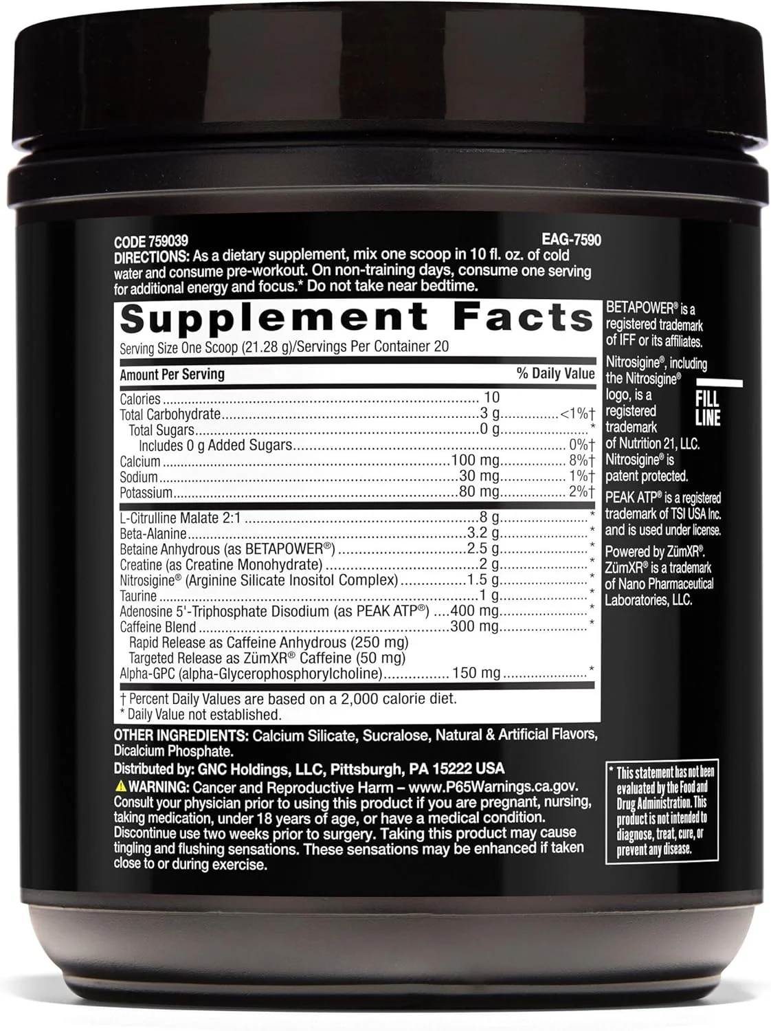 فرمول پیش از تمرین پیشرفته Beyond Raw LIT، سیب سبز ترش، برای انرژی، تمرکز، استقامت، کافئین با رهش هدفمند، کراتین، بتائین، بتا آلانین، تورین، 20 سروینگ