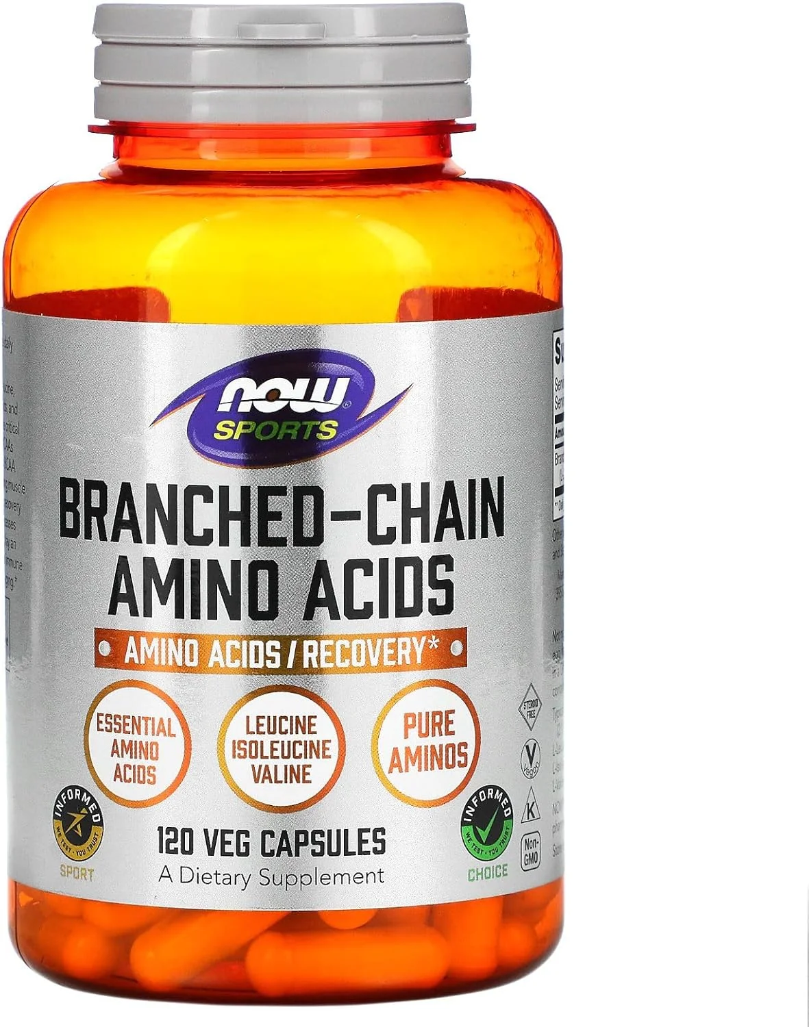 NOW Foods آمینو اسیدهای شاخه دار (BCAA) 800 میلی گرم، 120 کپسول NOW Foods آمینو اسیدهای شاخه دار (BCAA) 800 میلی گرم، 120 کپسول