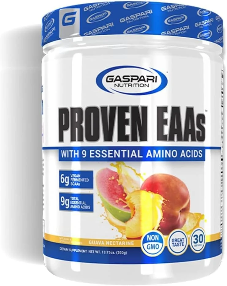 گاسپاری نوتریشن Proven EAAs™ با 9 آمینو اسید ضروری، گواوا و شلیل، 390 گرم گاسپاری نوتریشن Proven EAAs™ با 9 آمینو اسید ضروری، گواوا و شلیل، 390 گرم