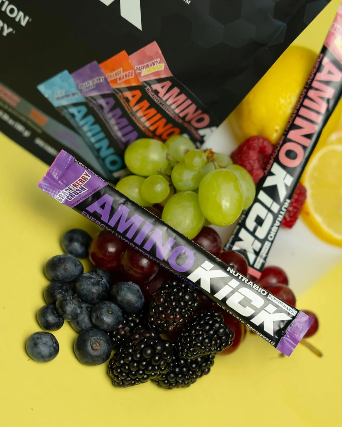 نوتراBio - آمینو کیک - فرمول عملکرد همه کاره انرژی، هیدراتاسیون، ریکاوری 20 سروینگ، (بسته متنوع) - 6 گرم آمینو اسید - پشتیبانی از عضله سازی نوتراBio - آمینو کیک - فرمول عملکرد همه کاره انرژی، هیدراتاسیون، ریکاوری 20 سروینگ، (بسته متنوع) - 6 گرم آمینو اسید - پشتیبانی از عضله سازی