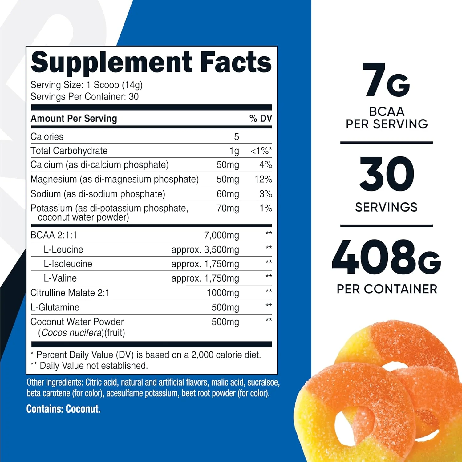 پودر بی سی ای ای + آبرسانی نوتریکاست (حلقه هلو) 30 سروینگ - آمینو اسیدهای شاخهدار با کمپلکس آبرسانی - بدون گلوتن، غیر تراریخته پودر بی سی ای ای + آبرسانی نوتریکاست (حلقه هلو) 30 سروینگ - آمینو اسیدهای شاخهدار با کمپلکس آبرسانی - بدون گلوتن، غیر تراریخته