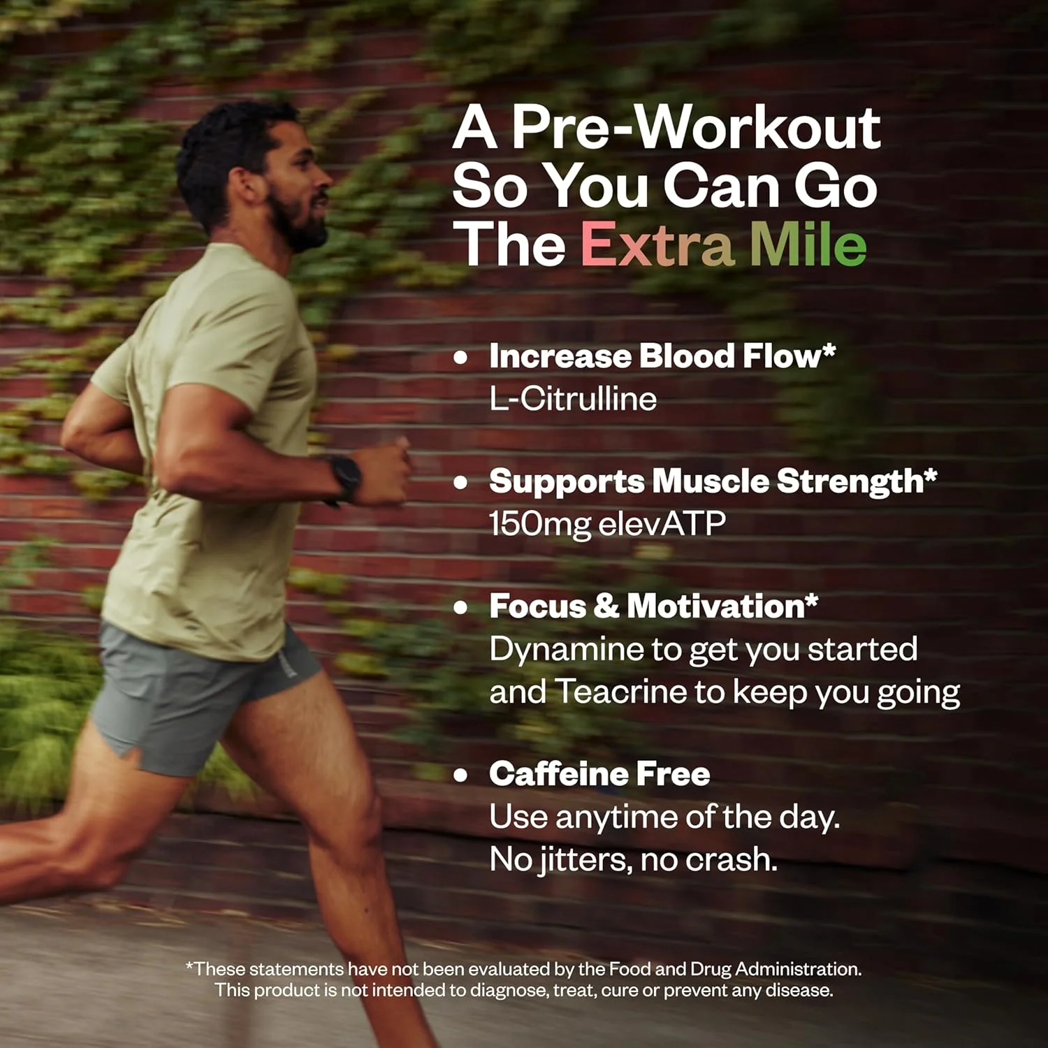 پودر مکمل ورزشی قبل تمرین بدون کافئین اکسترا مایل، 6 گرم ال-سیترولین، بدون شکر، بدون محرک، با Dynamine™ و TeaCrine® برای استقامت و تمرکز، 21 سروینگ (هندوانه ترش)