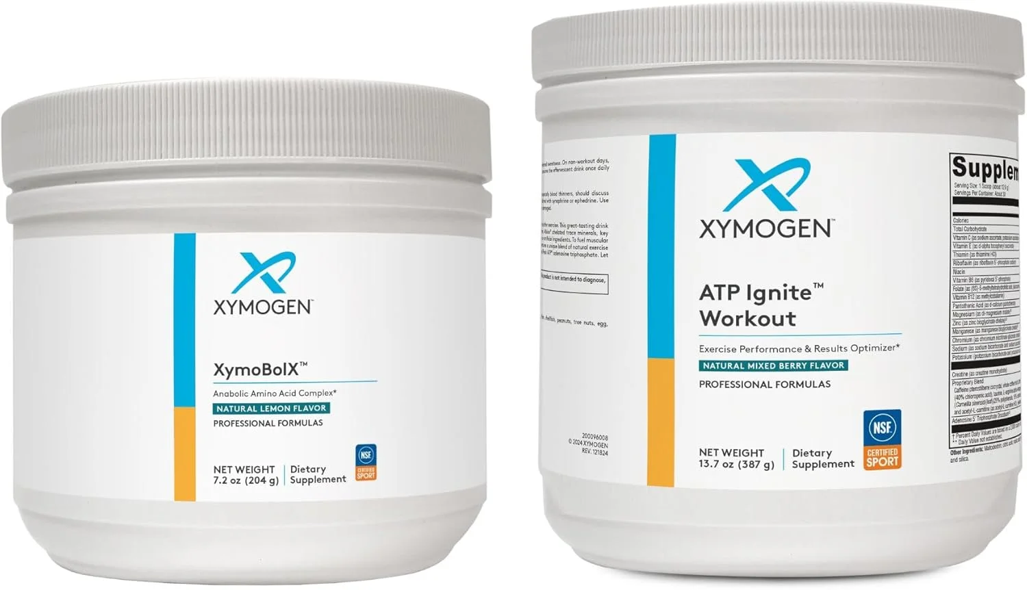 مجموعه پودر تمرینی XYMOGEN XymBolX با طعم لیمو + ATP Ignite - پشتیبانی از عملکرد، ریکاوری + انرژی (2 بطری، 204 گرم + 388 گرم) مجموعه پودر تمرینی XYMOGEN XymBolX با طعم لیمو + ATP Ignite - پشتیبانی از عملکرد، ریکاوری + انرژی (2 بطری، 204 گرم + 388 گرم)