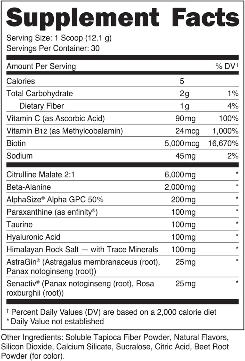 پودر مکمل پیش از تمرین مخصوص بانوان | طعم هندوانه | حاوی 6 گرم سیترولین، 2 گرم بتا آلانین، 100 میلی گرم هیالورونیک اسید، 5 میلی گرم بیوتین و 5 ماده ثبت شده دیگر | 30 سروینگ | 362 گرم پودر مکمل پیش از تمرین مخصوص بانوان | طعم هندوانه | حاوی 6 گرم سیترولین، 2 گرم بتا آلانین، 100 میلی گرم هیالورونیک اسید، 5 میلی گرم بیوتین و 5 ماده ثبت شده دیگر | 30 سروینگ | 362 گرم