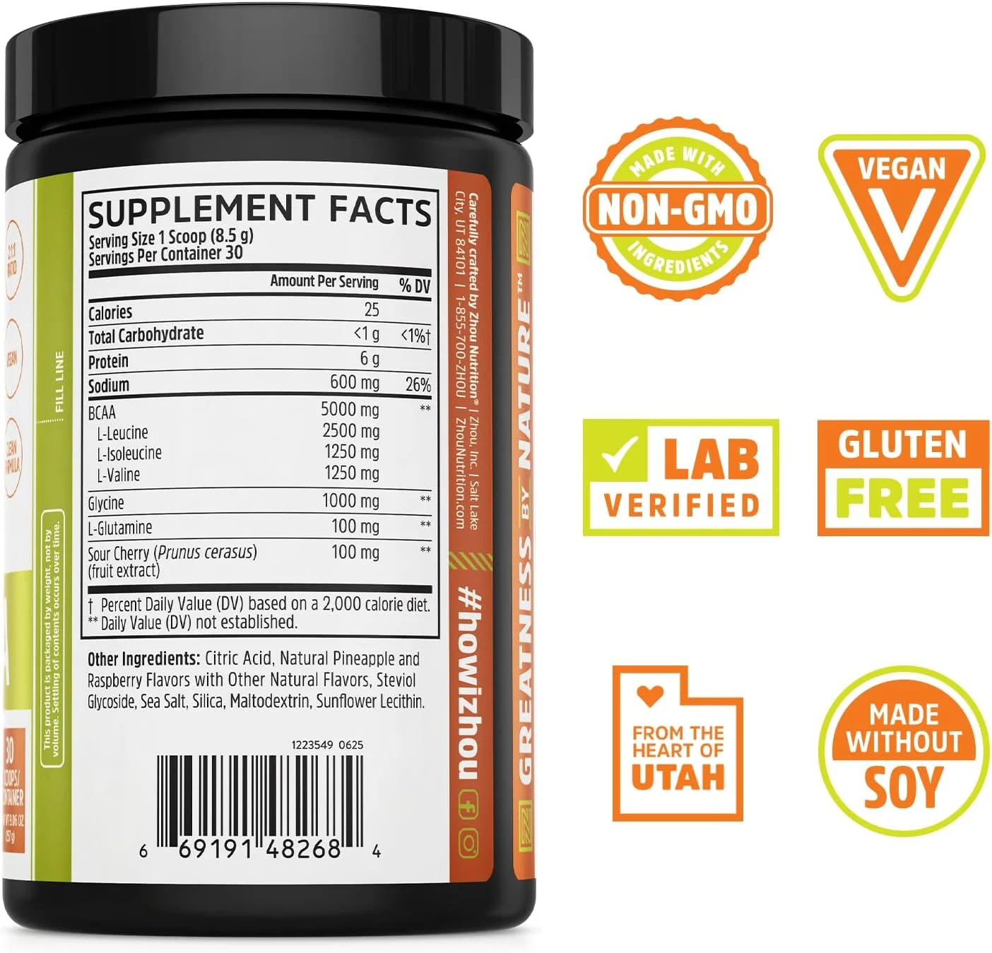 پودر بی سی ای ای (BCAA) ژو - پودر بی سی ای ای گیاهی، مکمل بی سی ای ای برای آقایان و بانوان، پشتیبانی از سلامت عضلات، نوشیدنی انرژی زا، آمینو اسیدهای شاخه دار کاملا طبیعی - پانچ استوایی، 330 گرم (30 سروینگ) پودر بی سی ای ای (BCAA) ژو - پودر بی سی ای ای گیاهی، مکمل بی سی ای ای برای آقایان و بانوان، پشتیبانی از سلامت عضلات، نوشیدنی انرژی زا، آمینو اسیدهای شاخه دار کاملا طبیعی - پانچ استوایی، 330 گرم (30 سروینگ)