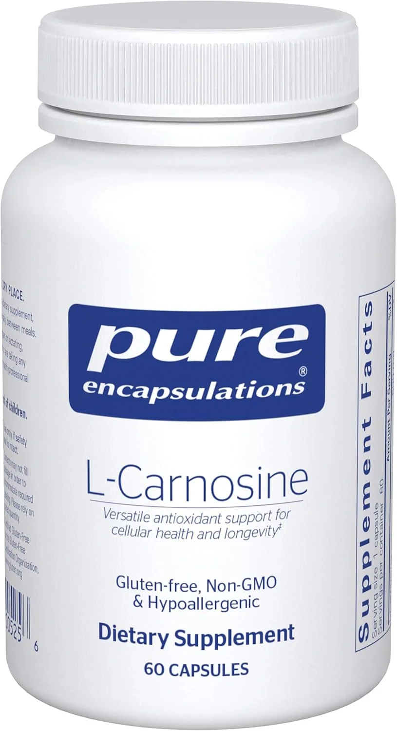 ال-کارنوزین Pure Encapsulations | مکمل اسید آمینه برای مفاصل، مغز، آنتی اکسیدان ها، سلامت قلب و ورزش* | 60 کپسول ال-کارنوزین Pure Encapsulations | مکمل اسید آمینه برای مفاصل، مغز، آنتی اکسیدان ها، سلامت قلب و ورزش* | 60 کپسول