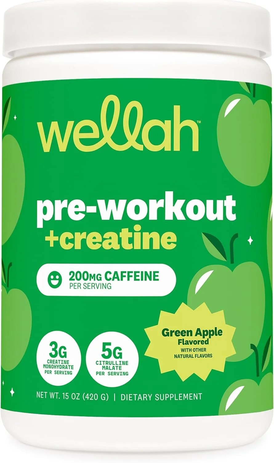 پودر قبل از تمرین و کراتین ولاه (30 سروینگ) سیب سبز - 200 میلی گرم کافئین، 3 گرم کراتین مونوهیدرات، 5 گرم سیترولین مالات، مکمل قبل از تمرین با کراتین پودر قبل از تمرین و کراتین ولاه (30 سروینگ) سیب سبز - 200 میلی گرم کافئین، 3 گرم کراتین مونوهیدرات، 5 گرم سیترولین مالات، مکمل قبل از تمرین با کراتین