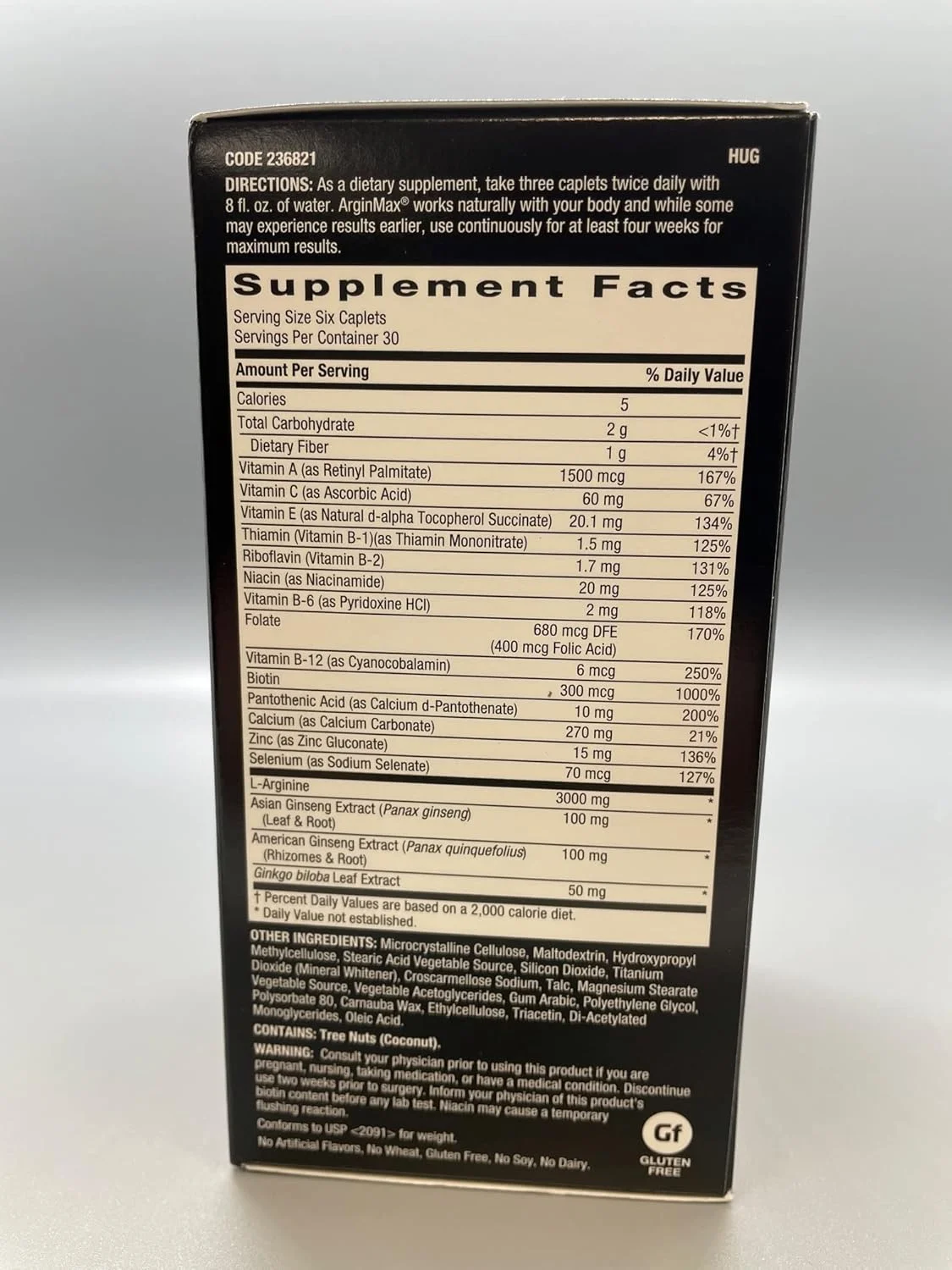 مکمل سلامت مردان GNC Arginmax، 180 عدد، پشتیبانی از جریان خون و شادابی مکمل سلامت مردان GNC Arginmax، 180 عدد، پشتیبانی از جریان خون و شادابی