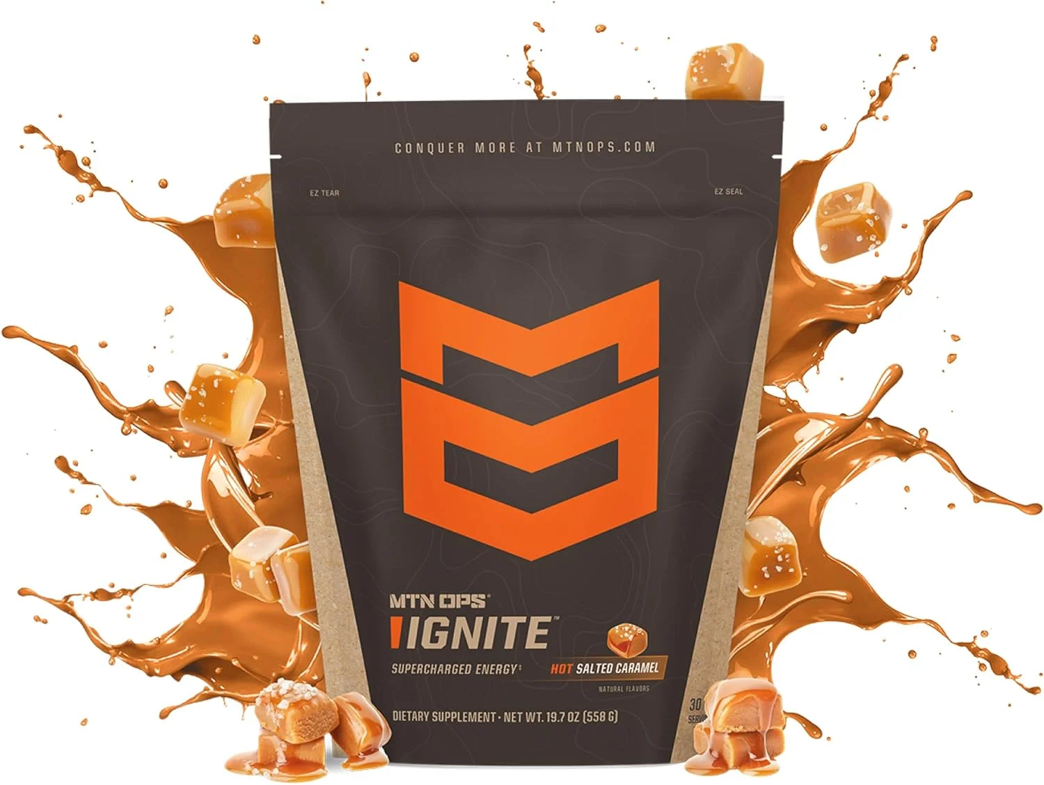 قهوه فوری نوتراپیک MTN OPS Hot Ignite به همراه ال-آرژنین و ال-سیترولین برای وضوح شناختی، تمرکز ذهنی و افزایش نیتریک اکسید | 200 میلی گرم کافئین در هر وعده، 30 وعده | کارامل نمکی قهوه فوری نوتراپیک MTN OPS Hot Ignite به همراه ال-آرژنین و ال-سیترولین برای وضوح شناختی، تمرکز ذهنی و افزایش نیتریک اکسید | 200 میلی گرم کافئین در هر وعده، 30 وعده | کارامل نمکی