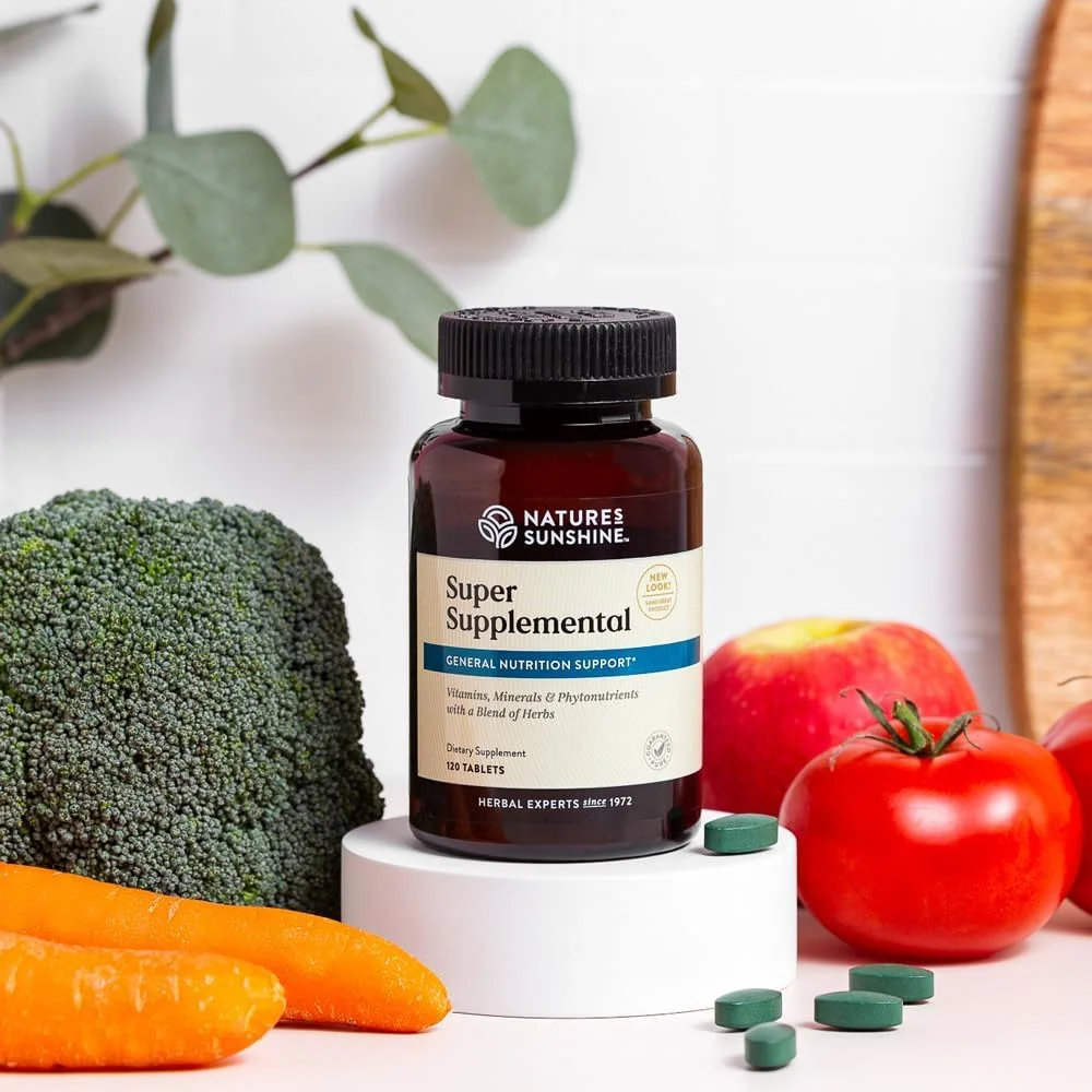 مکمل فوق العاده Nature's Sunshine: مولتی ویتامین کامل با مواد معدنی، آنتی اکسیدان ها و موارد دیگر برای جبران کمبودهای تغذیه ای، سلامت کلی، حمایت از سیستم ایمنی و انرژی. 120 قرص مکمل فوق العاده Nature's Sunshine: مولتی ویتامین کامل با مواد معدنی، آنتی اکسیدان ها و موارد دیگر برای جبران کمبودهای تغذیه ای، سلامت کلی، حمایت از سیستم ایمنی و انرژی. 120 قرص