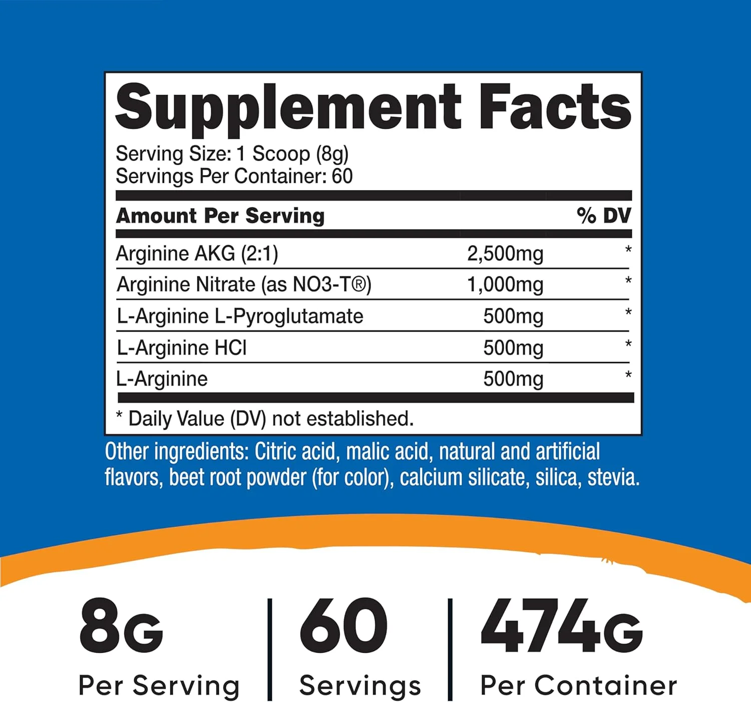 کمپلکس ال-آرژنین نوتریکاست (پانچ میوه، 60 سروینگ) - بدون گلوتن، غیر تراریخته کمپلکس ال-آرژنین نوتریکاست (پانچ میوه، 60 سروینگ) - بدون گلوتن، غیر تراریخته