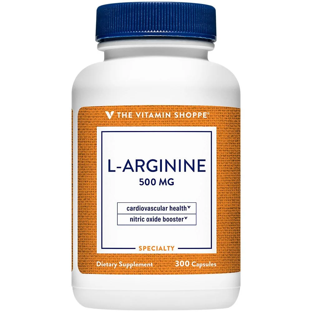 ال-آرژنین 500 میلی گرمی فروشگاه ویتامین - تولید نیتریک اکسید، گردش خون و پشتیبانی از عملکرد ورزشی (300 کپسول) ال-آرژنین 500 میلی گرمی فروشگاه ویتامین - تولید نیتریک اکسید، گردش خون و پشتیبانی از عملکرد ورزشی (300 کپسول)